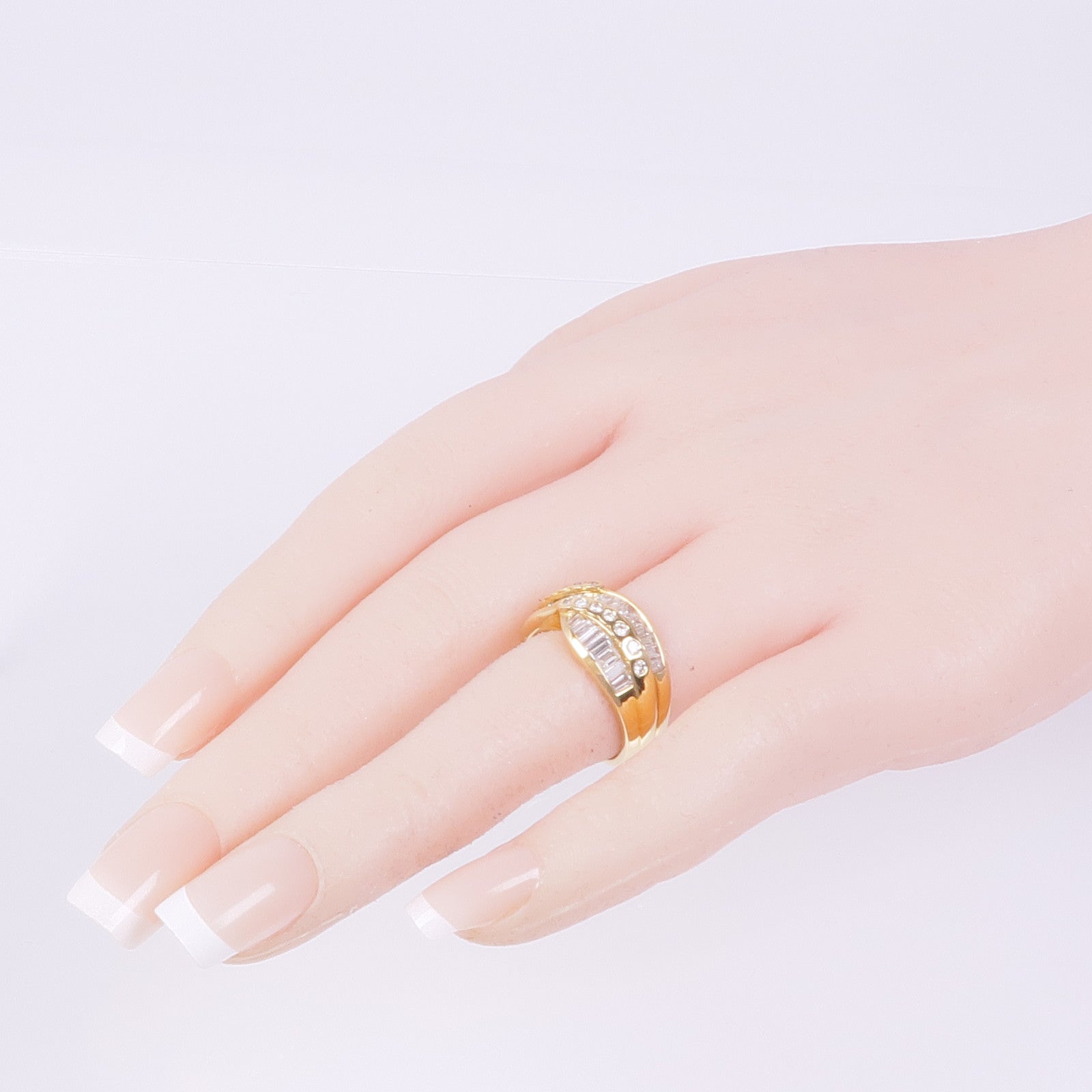 JEWELRY 【激減優惠】18K黃金Diamond Ring鑽石戒指US#6.5
