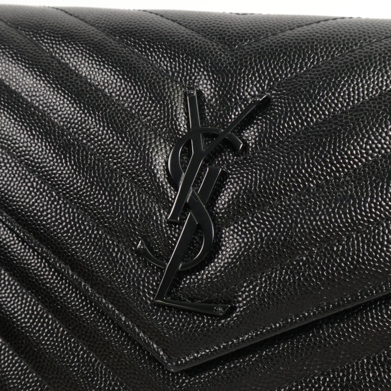 SAINT LAURENT 牛皮皮革Cassandre Envelope肩背袋
