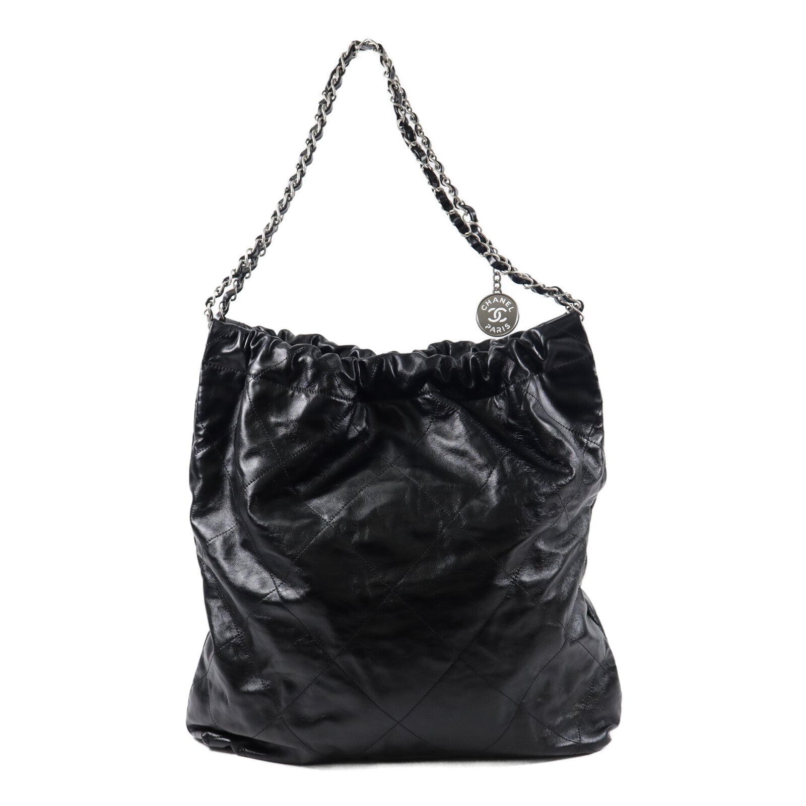 CHANEL 牛皮皮革C22 Large鏈帶肩背袋