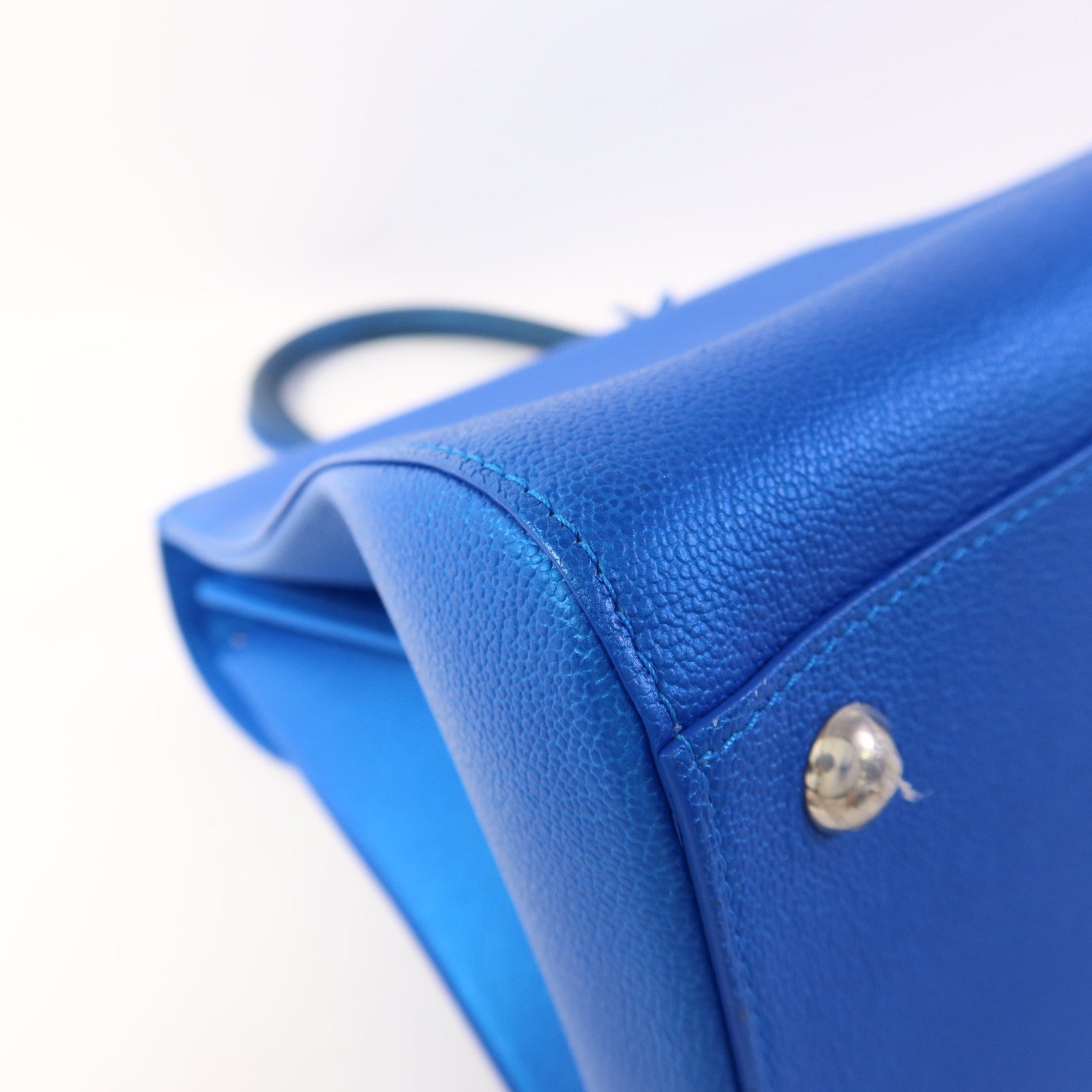 Delvaux 牛皮皮革Brillant MM銀扣手挽肩背兩用袋