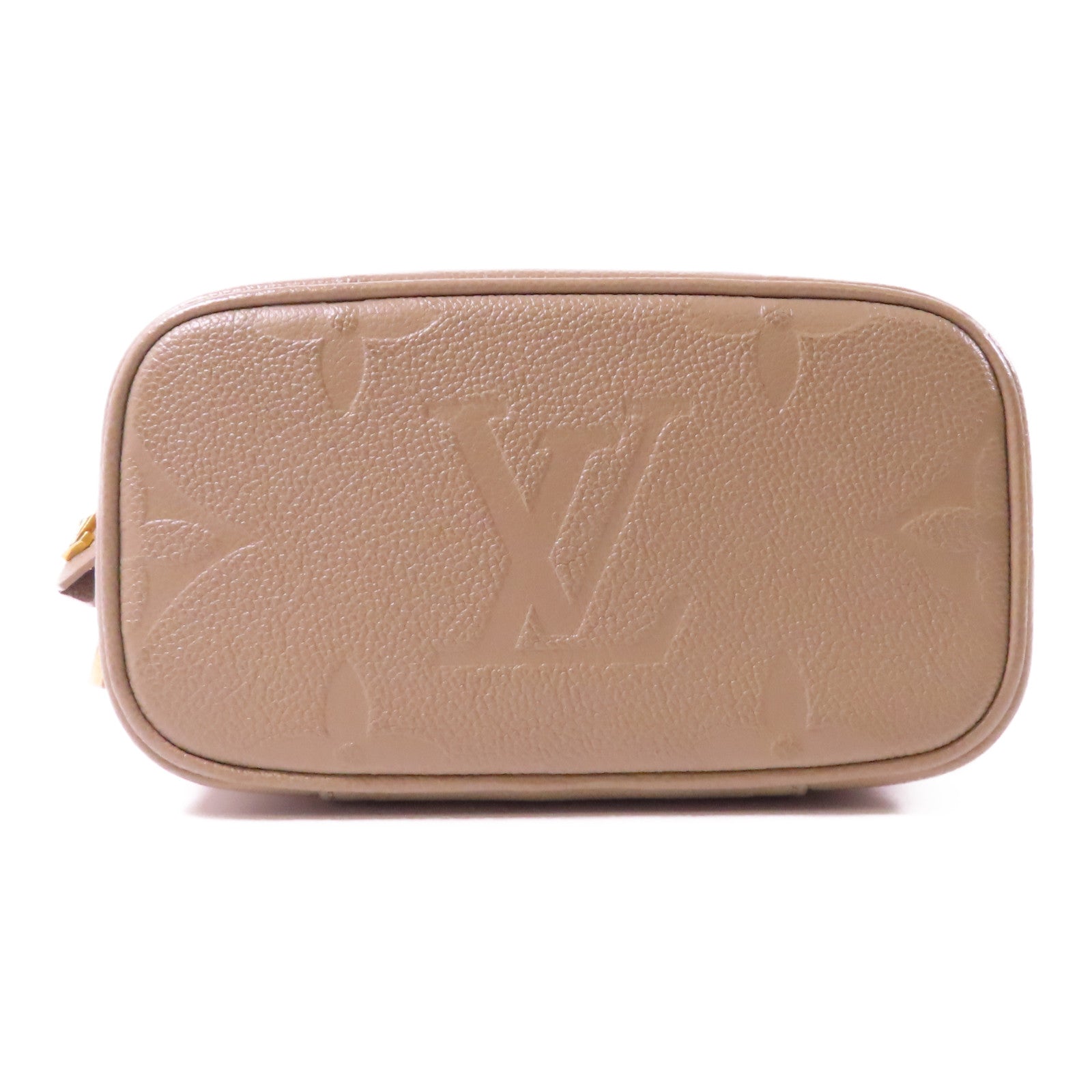 LOUIS VUITTON 【激減優惠】Monogram Empreinte Giant Vanity金扣手挽肩背兩用袋米色