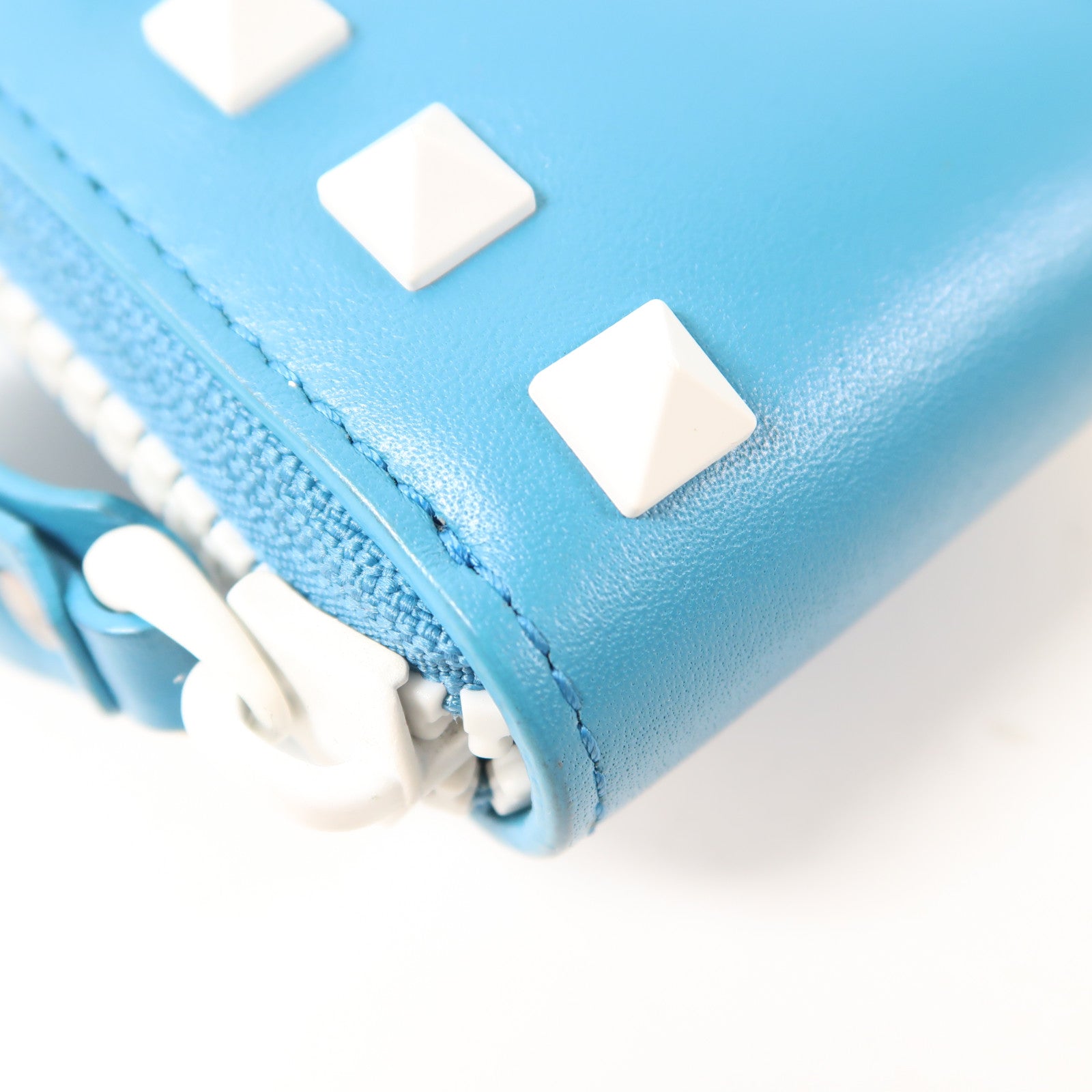 Valentino Long Wallet PW2P0645YDW Calfskin Leather Blue/White