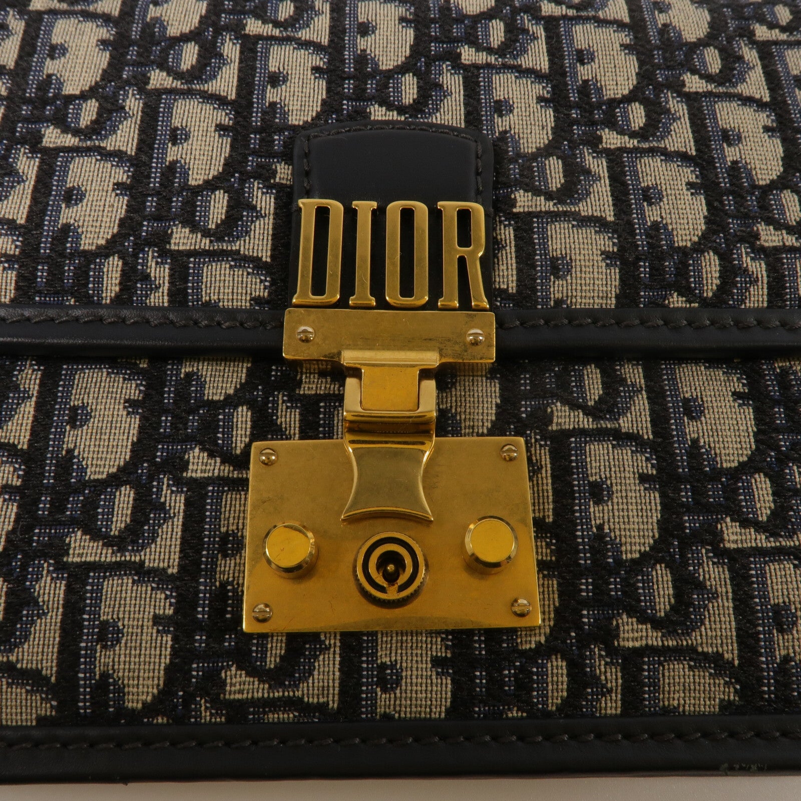 Dior 帆布Dioraddict Flap Bag鏈帶肩背袋