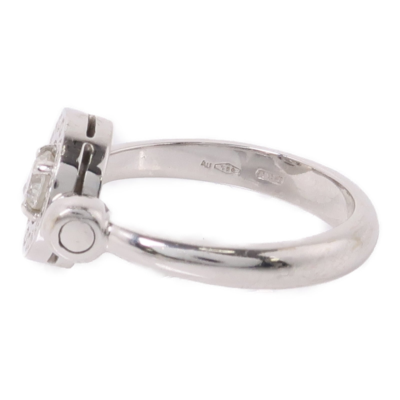 BVLGARI 18K白金Bvlgari Bvlgari Ring鑽石戒指US#5.5