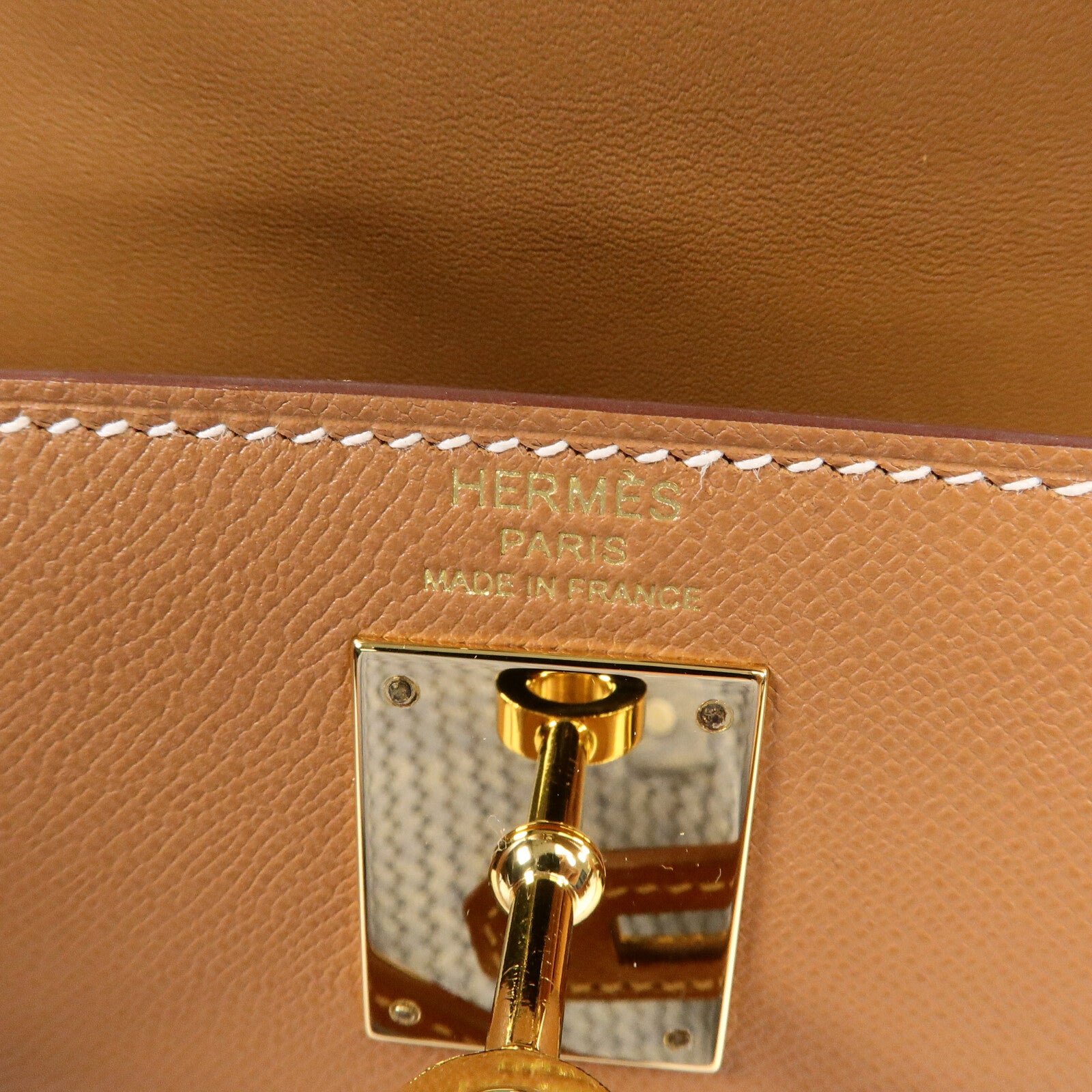 HERMES MadameKelly Elan肩背袋Gold