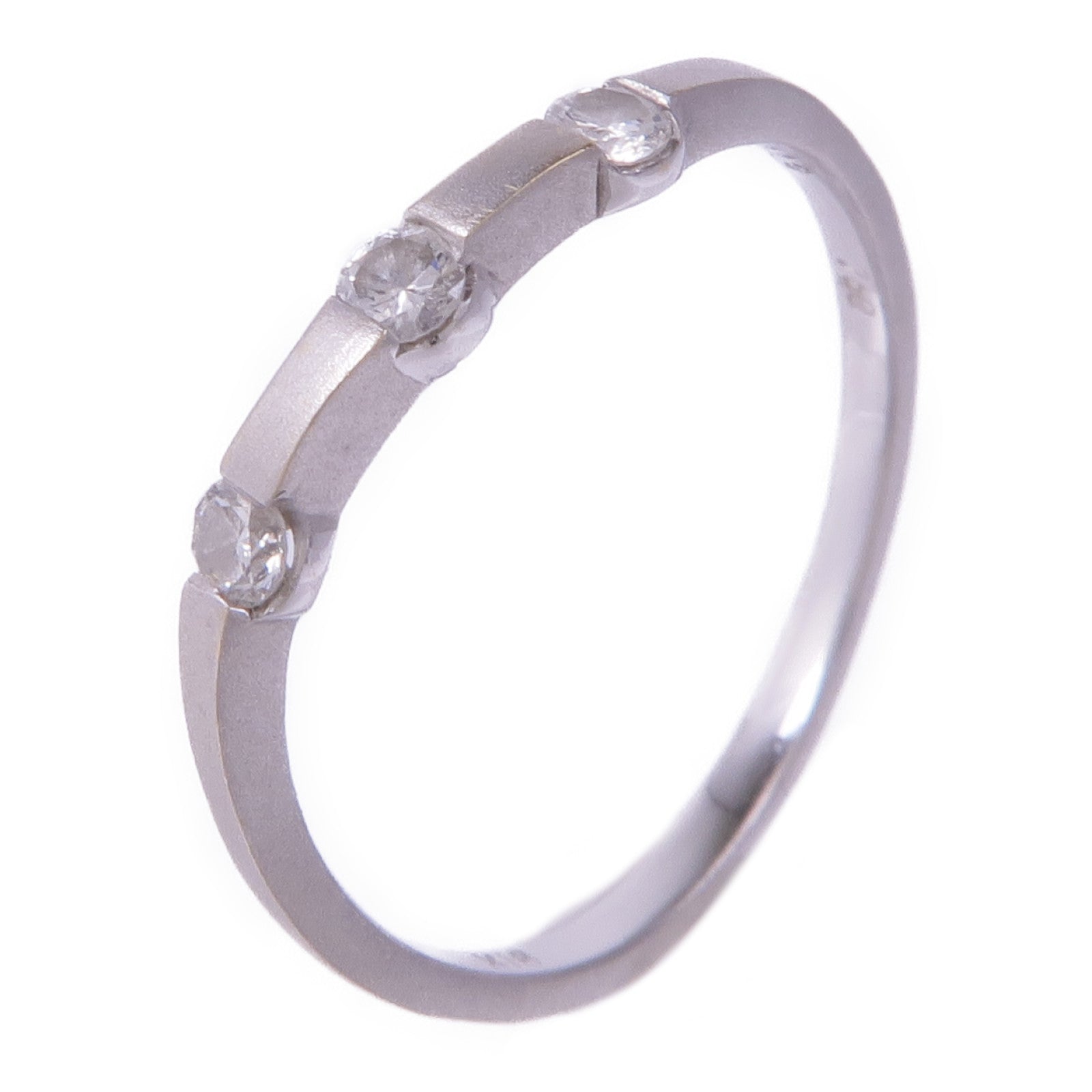 JEWELRY 【激減優惠】18K白金Diamond Ring鑽石戒指US#5.25
