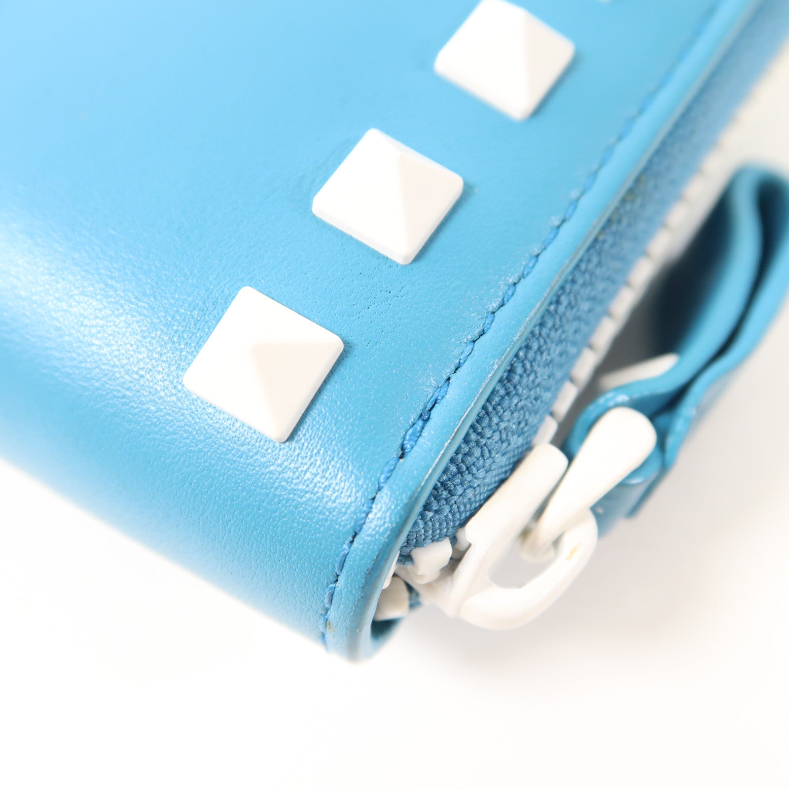 Valentino Long Wallet PW2P0645YDW Calfskin Leather Blue/White