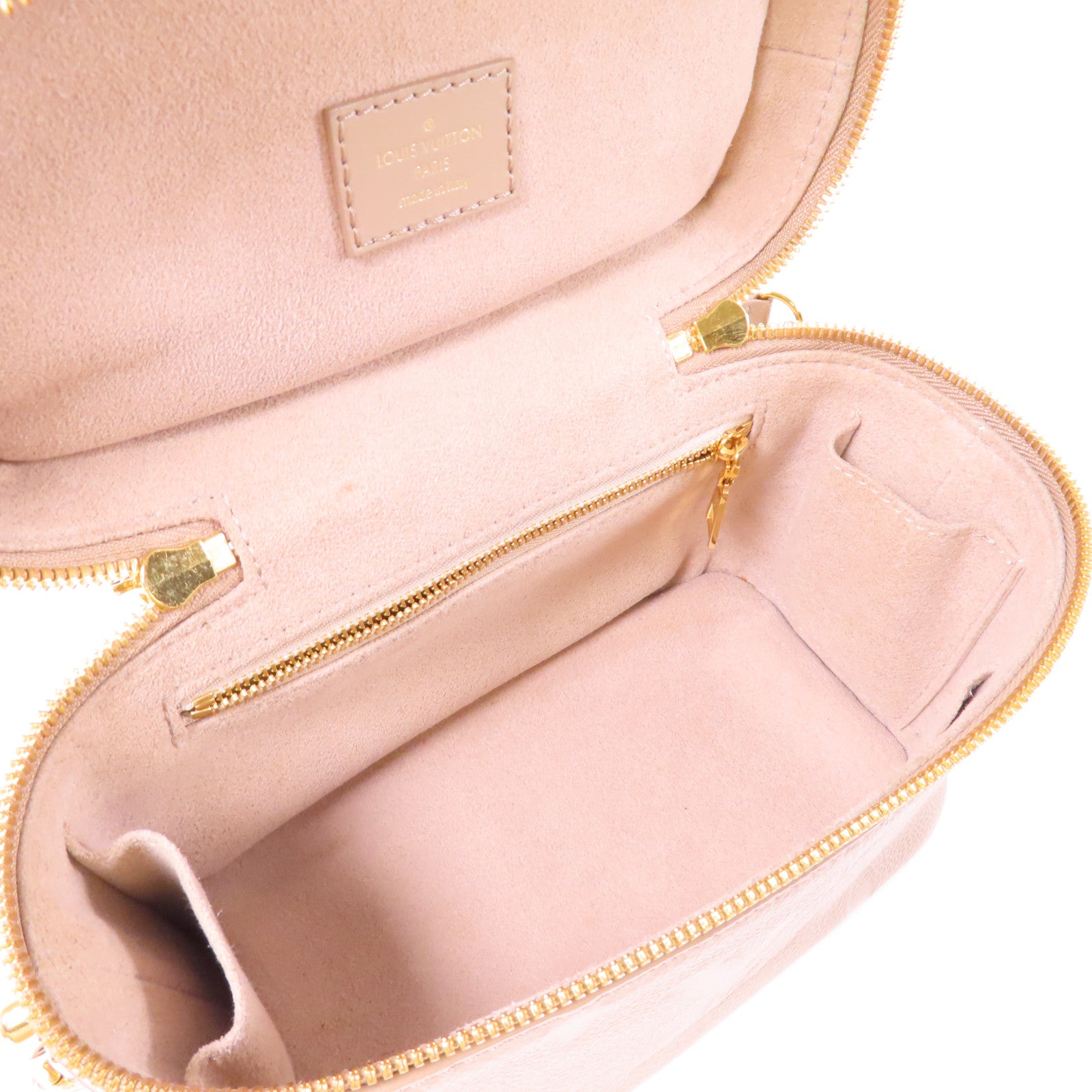 LOUIS VUITTON 【激減優惠】Monogram Empreinte Giant Vanity金扣手挽肩背兩用袋米色