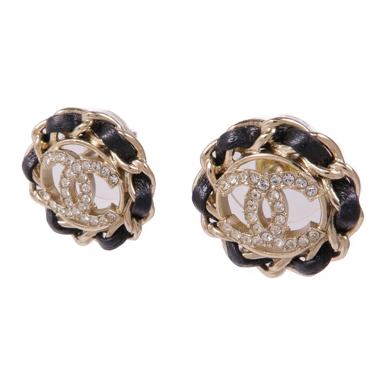 CHANEL 金屬/皮革Earrings耳環