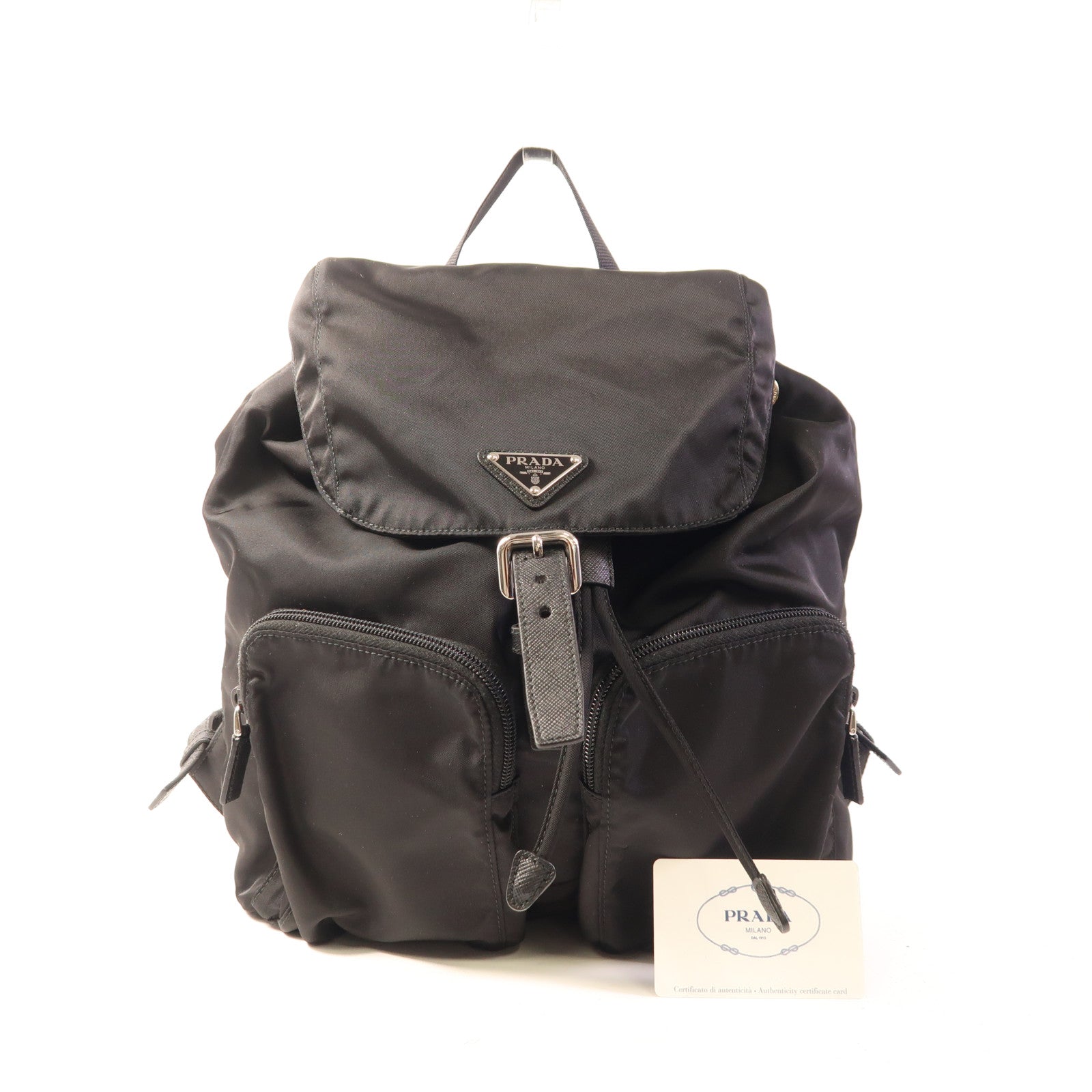 PRADA【激減優惠】 尼龍Backpack銀扣背包