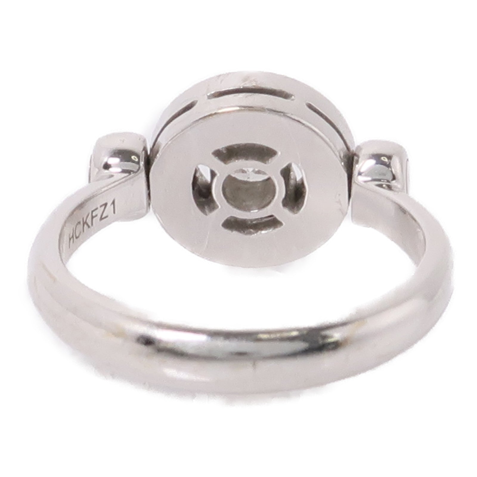 BVLGARI 18K白金Bvlgari Bvlgari Ring鑽石戒指US#5.5