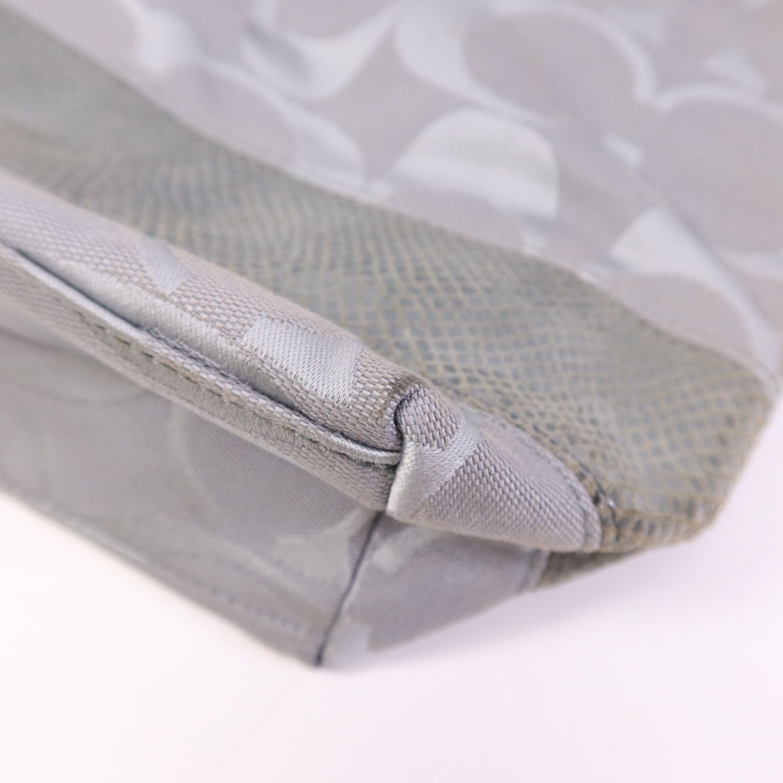 COACH 【激減優惠】帆布Tote Bag銀扣肩背袋