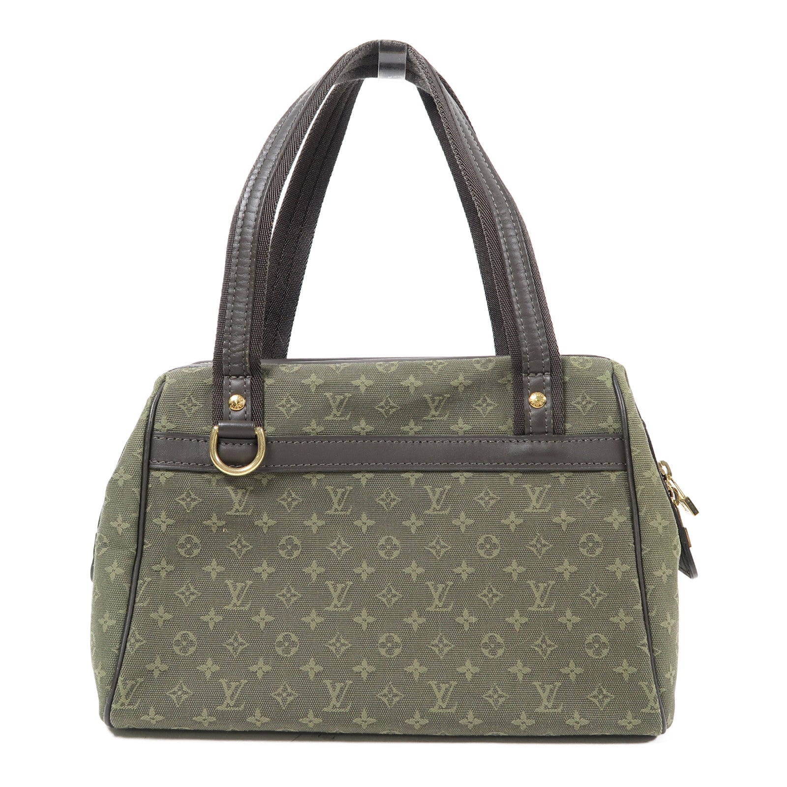 LOUIS VUITTON Monogram Mini Josephine PM金扣手挽袋綠色