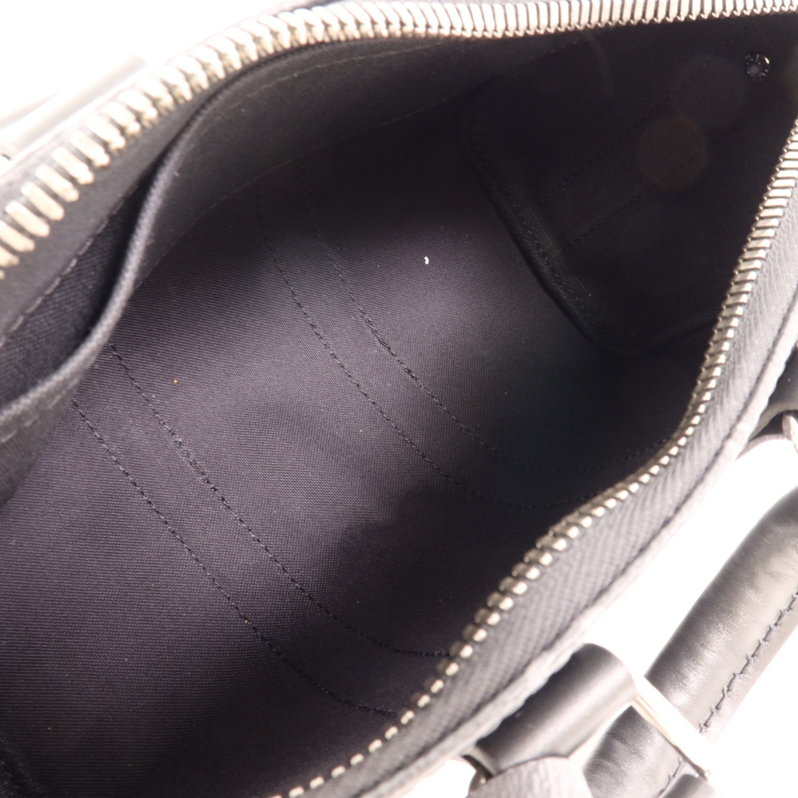 LOUIS VUITTON Monogram Eclipse Keepall Bandouliere 25銀扣手挽肩背兩用袋
