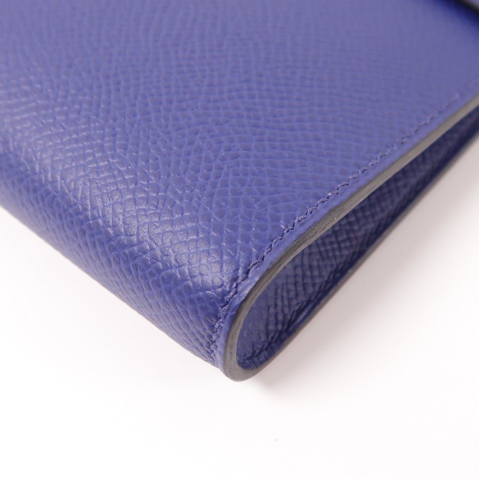 HERMES Epsom皮革Clic 16金扣肩背袋73 Bleu Saphir