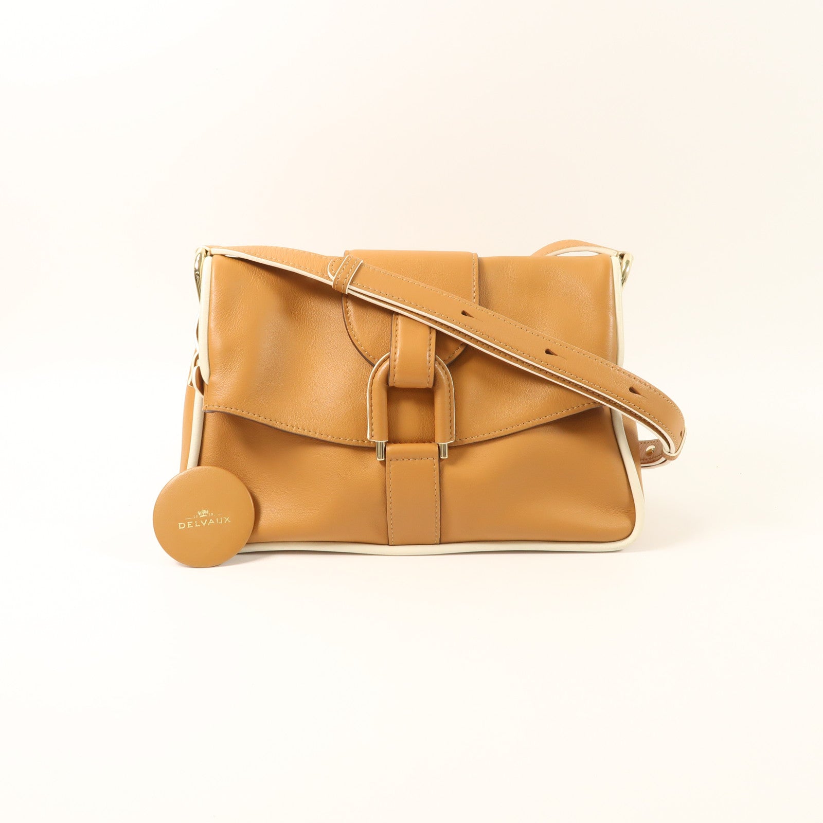 Delvaux 牛皮皮革Givry PM金扣肩背袋