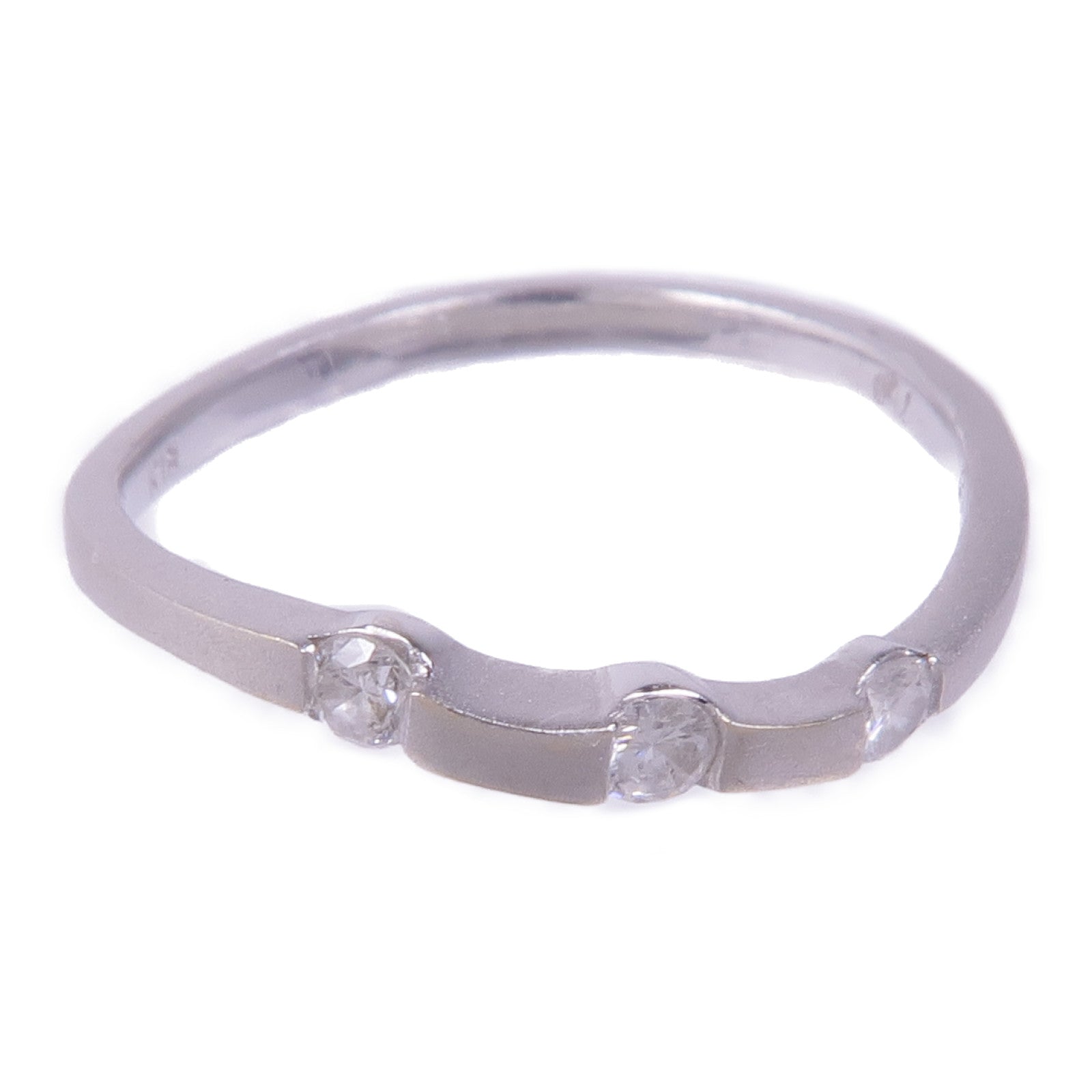 JEWELRY 【激減優惠】18K白金Diamond Ring鑽石戒指US#5.25