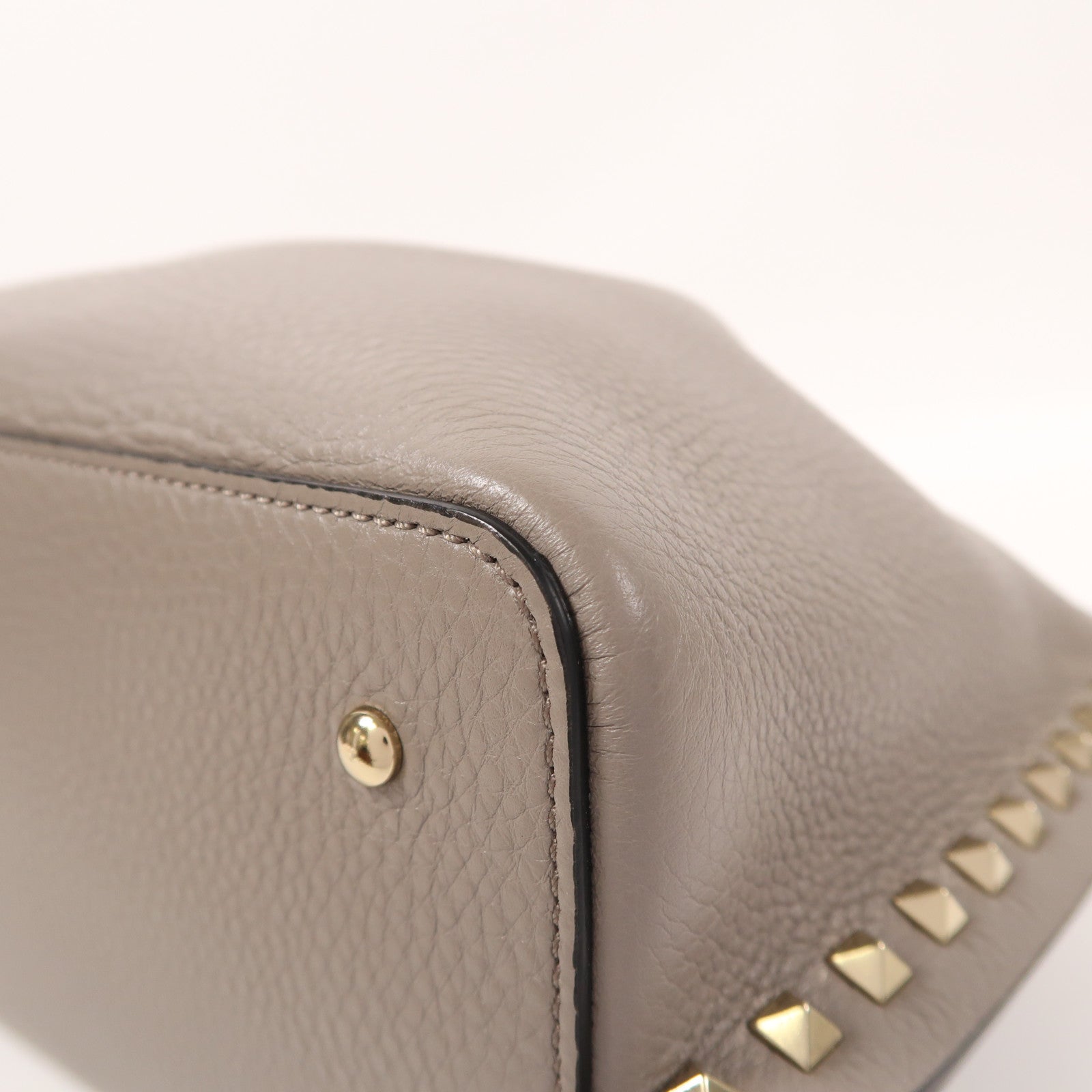 Valentino 【激減優惠】牛皮皮革Rockstud金扣手挽肩背兩用袋