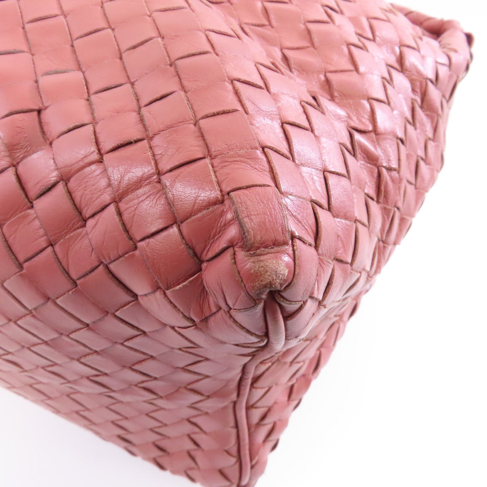 BOTTEGA VENETA 皮革Shoulder Bag肩背袋粉紅色