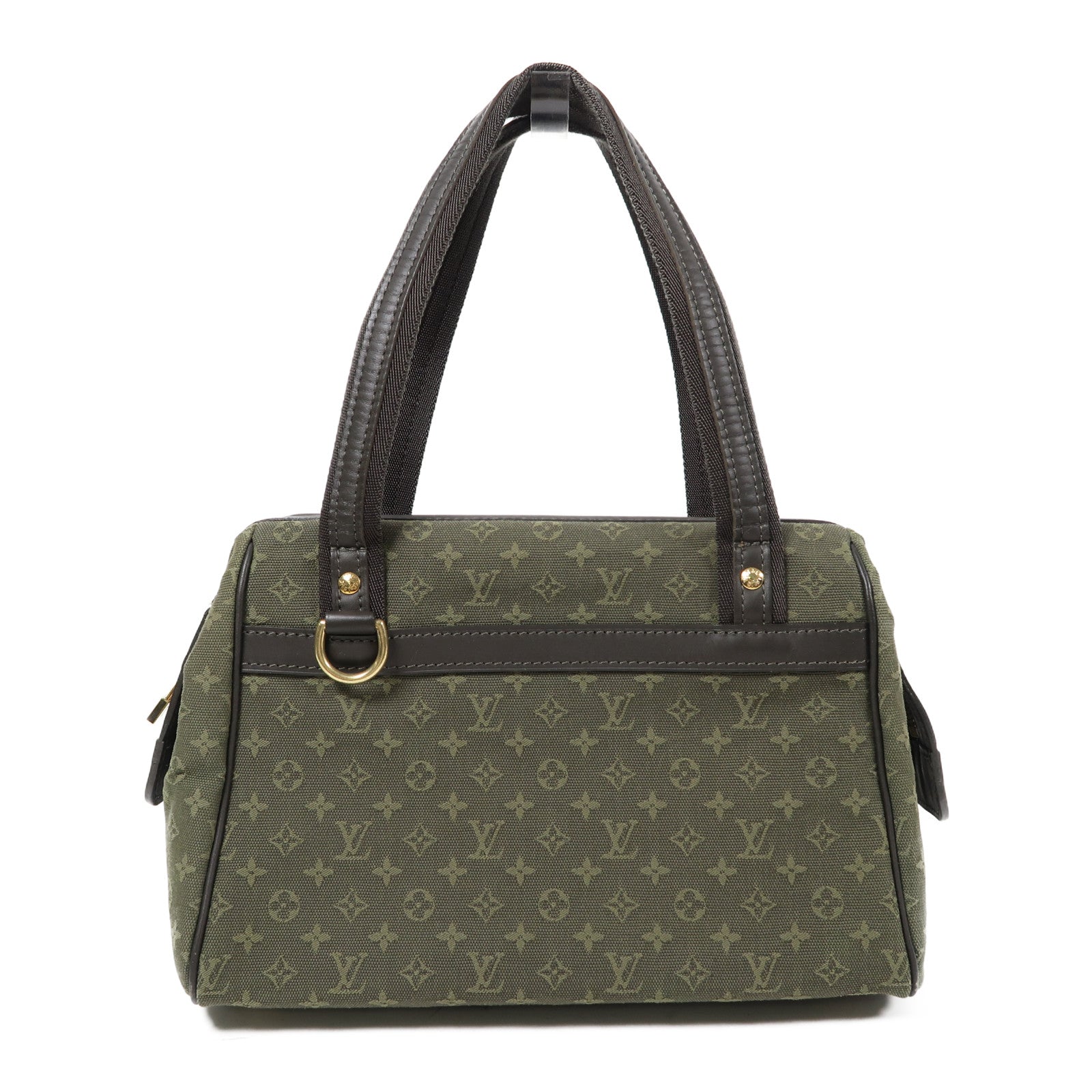 LOUIS VUITTON Monogram Mini Josephine PM金扣手挽袋綠色