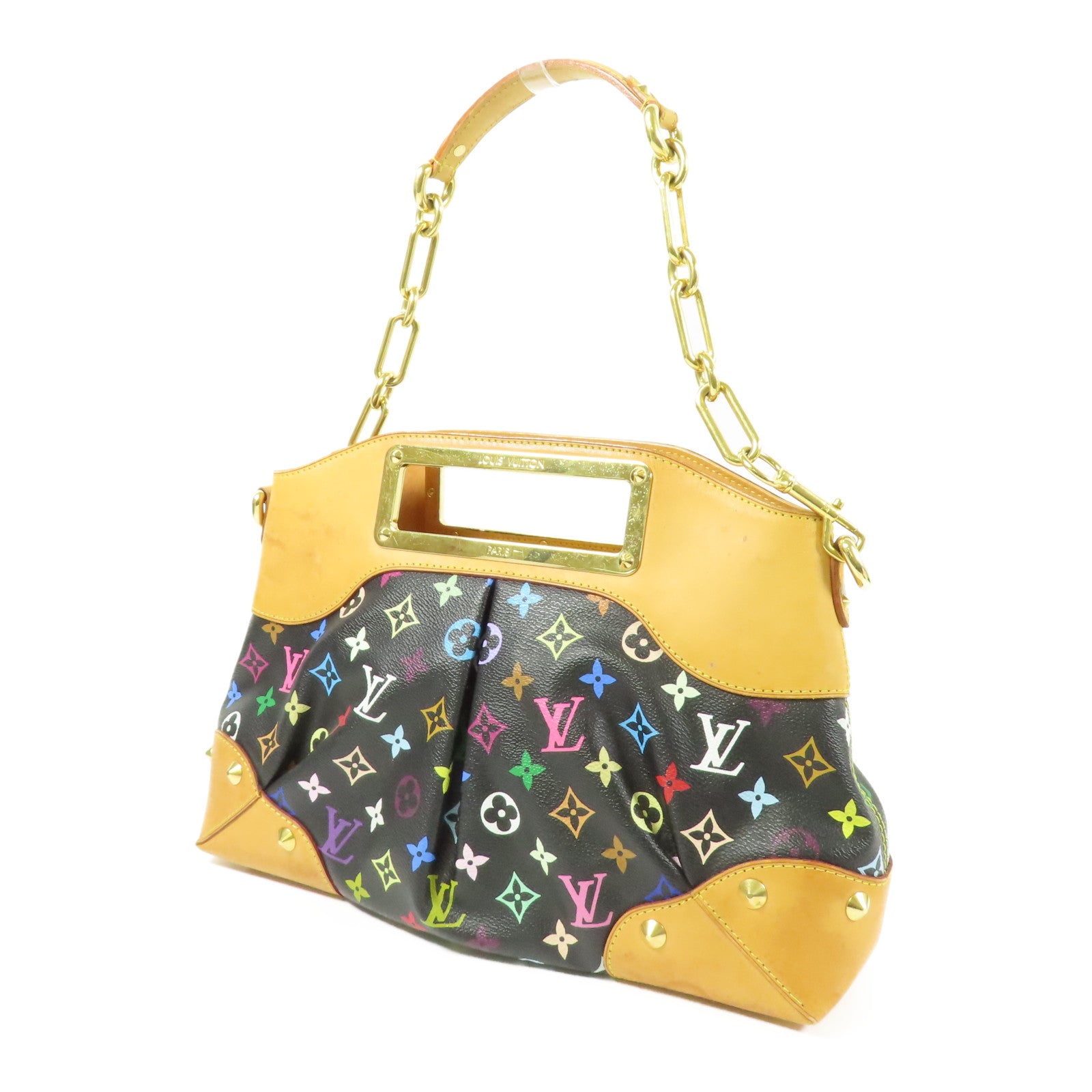 LOUIS VUITTON LV GHW Judy MM 2Way Shoulder Hand Bag M40256 Monogram Multicolore