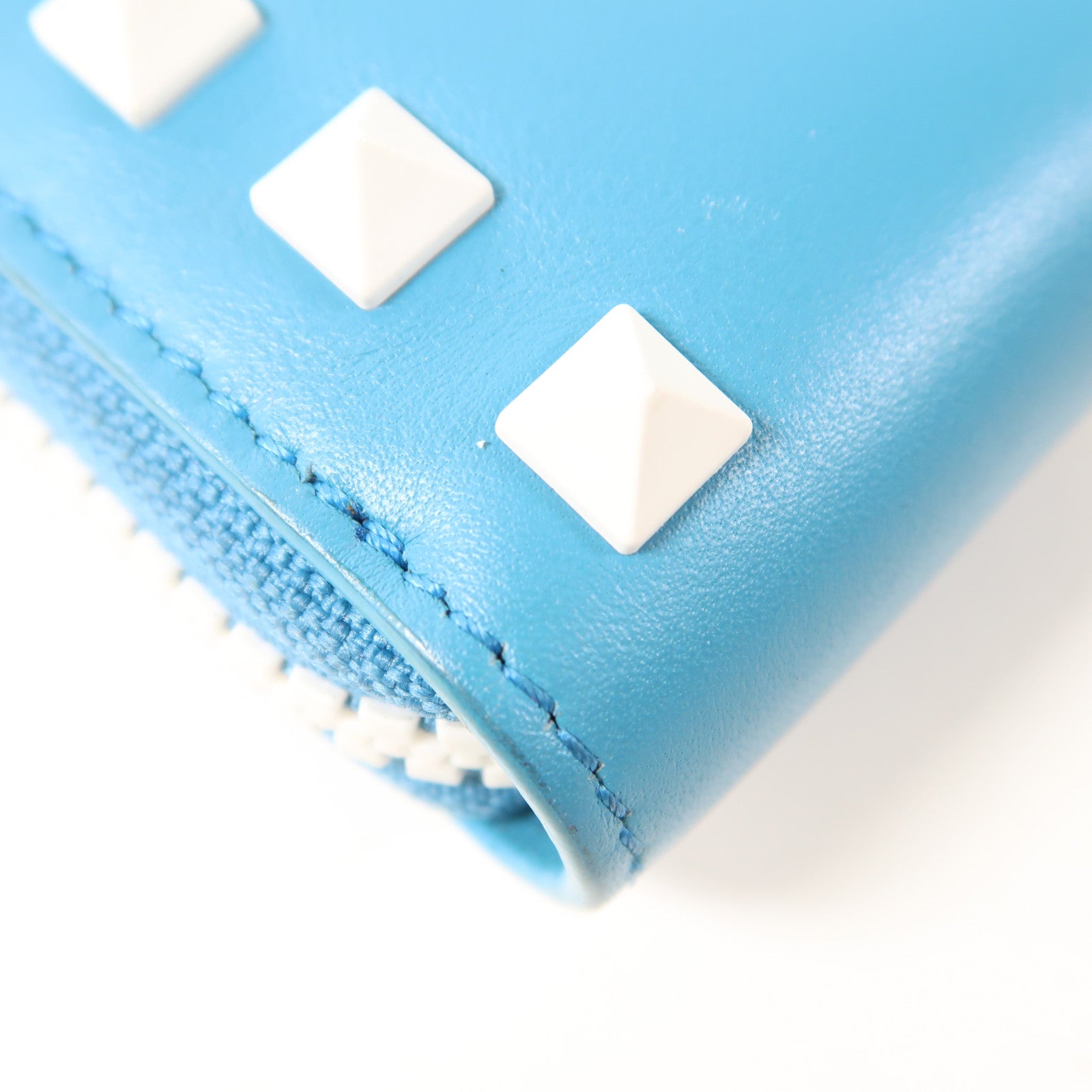 Valentino Long Wallet PW2P0645YDW Calfskin Leather Blue/White