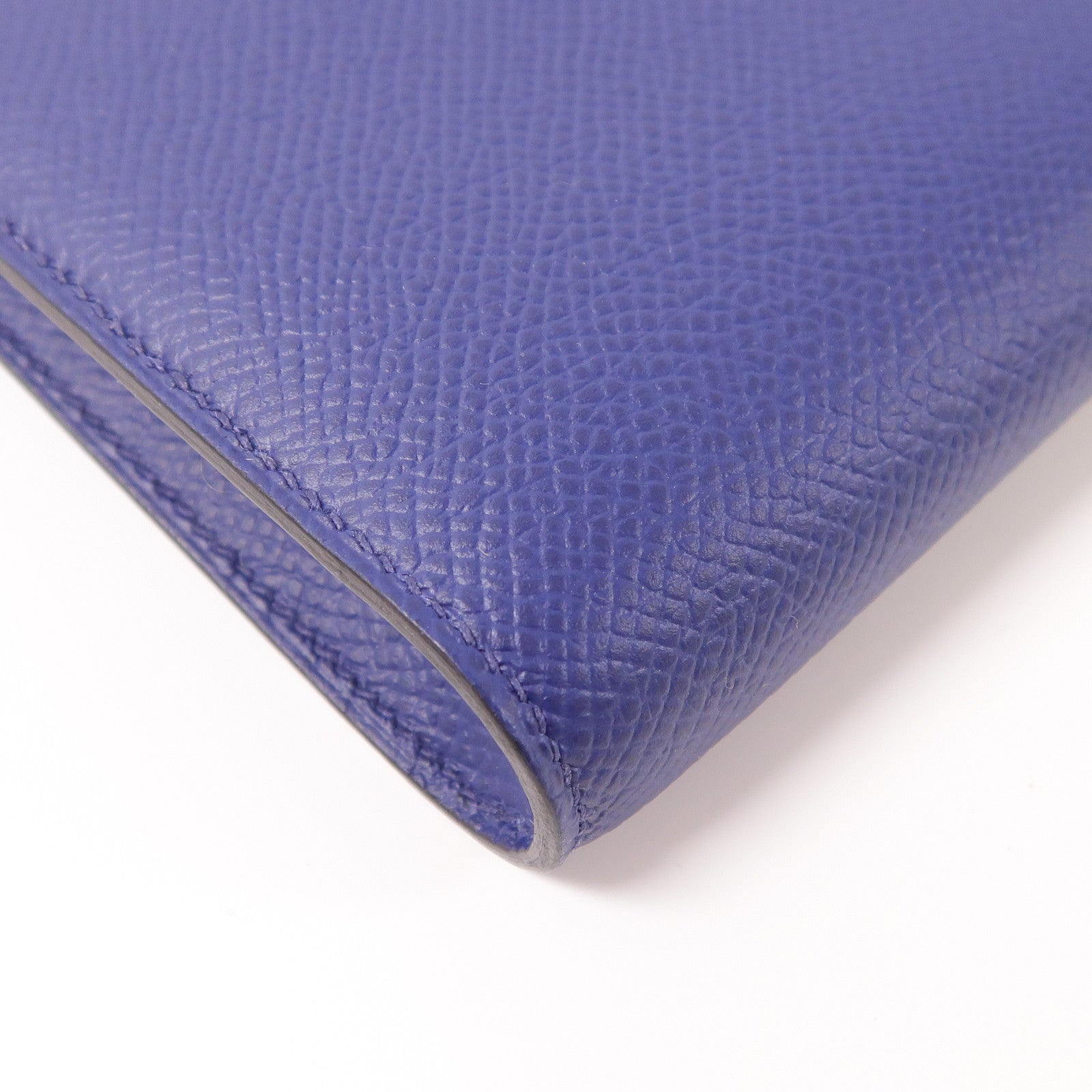 HERMES Epsom皮革Clic 16金扣肩背袋73 Bleu Saphir