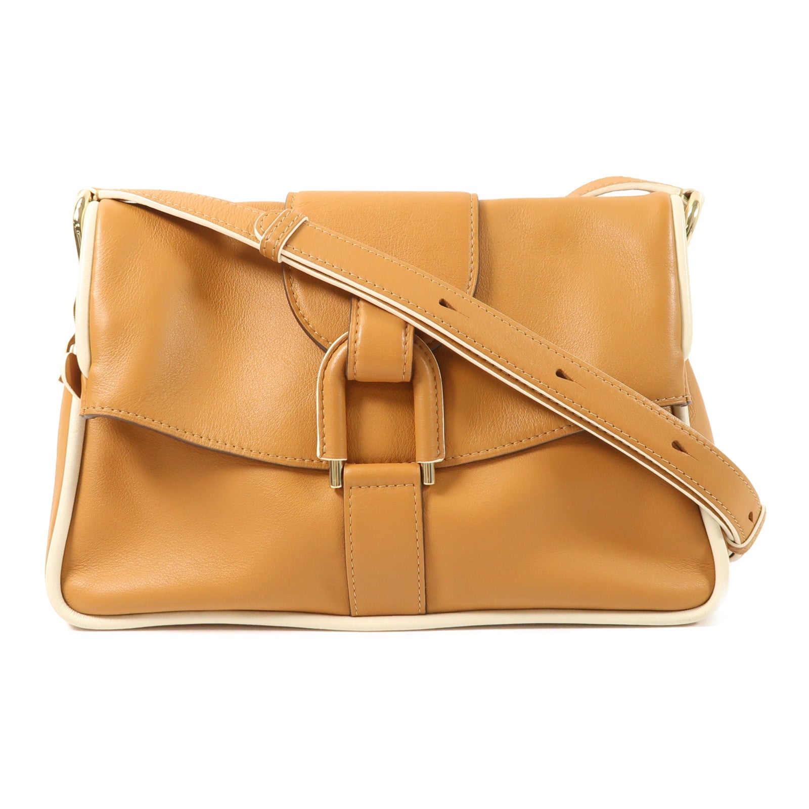 Delvaux 牛皮皮革Givry PM金扣肩背袋