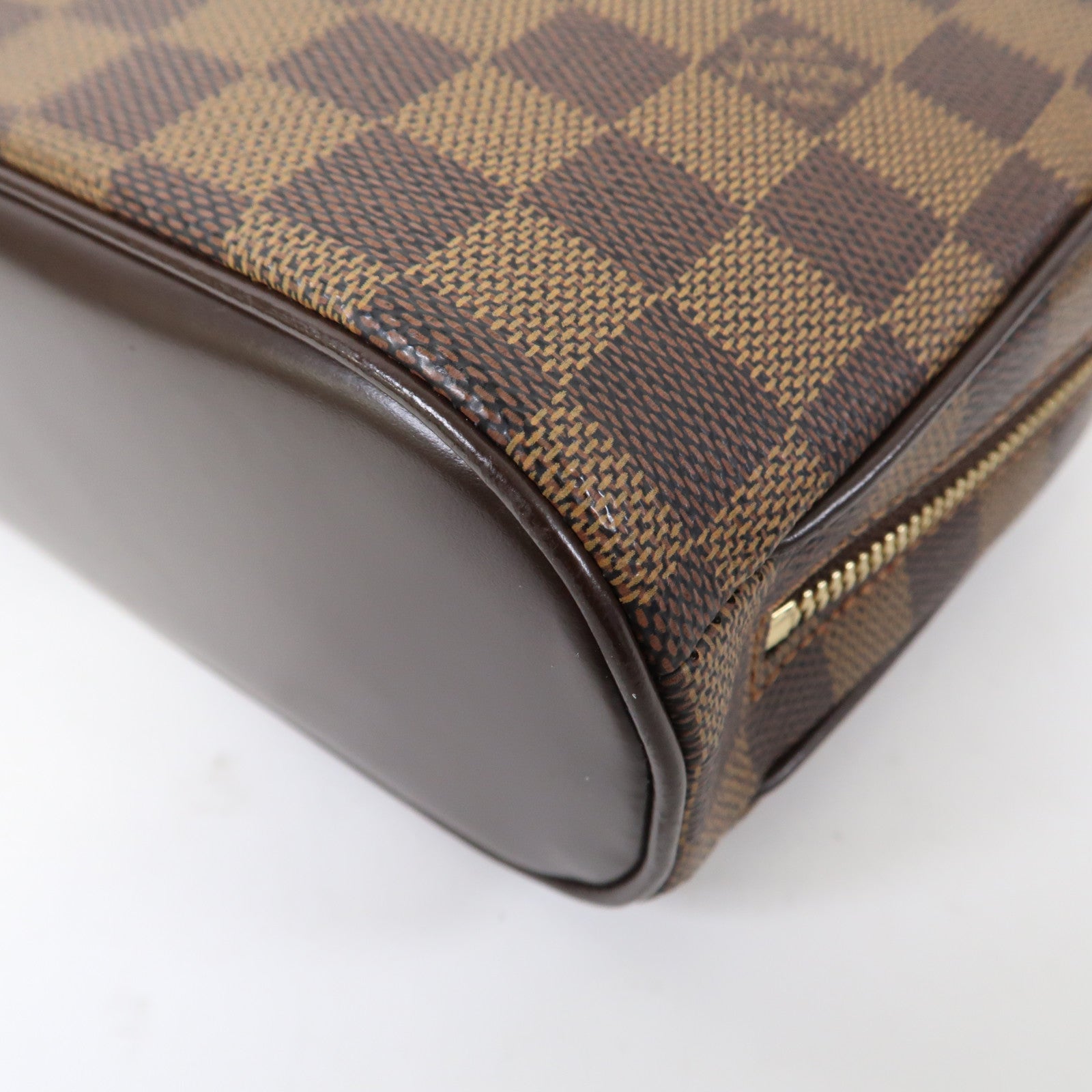 LOUIS VUITTON Damier Sarria Mini金扣手挽袋啡色