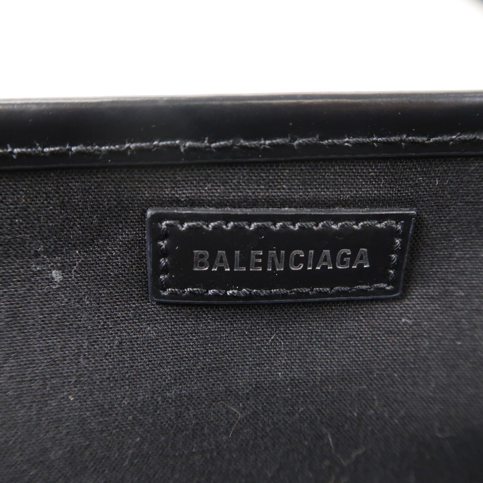BALENCIAGA 牛皮皮革/帆布Navy Cabas Small手挽袋
