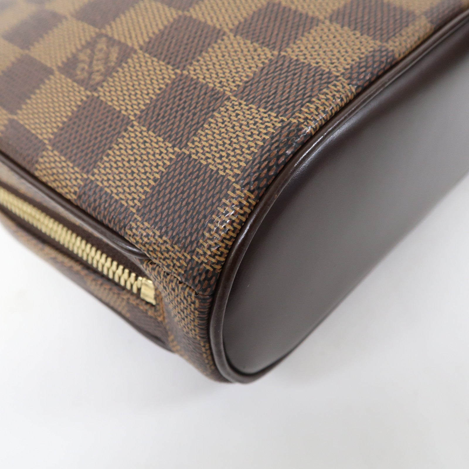 LOUIS VUITTON Damier Sarria Mini金扣手挽袋啡色