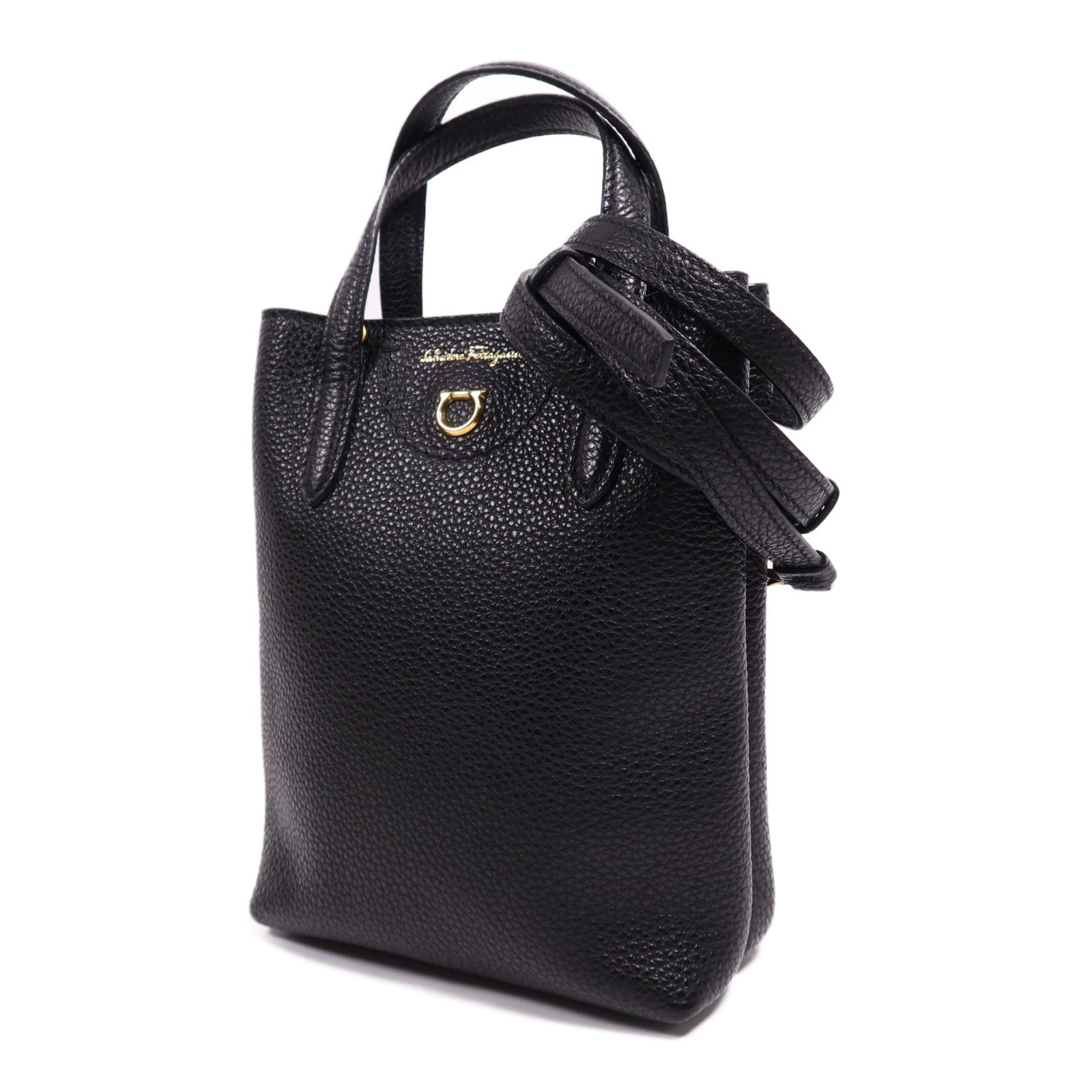 Salvatore Ferragamo 牛皮皮革2 Way Shoulder Bag金扣肩背袋