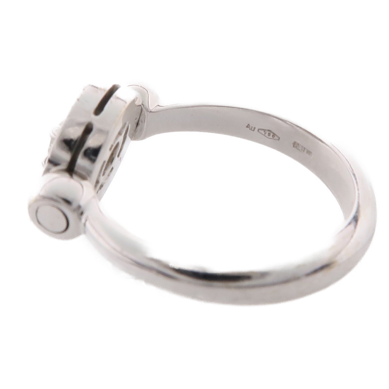 BVLGARI 18K白金Bvlgari Bvlgari Ring鑽石戒指US#5.5