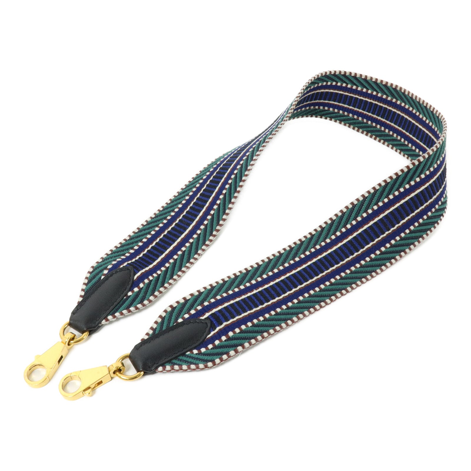 HERMES 帆布/Swift皮革50mm Sangle Cavale Shoulder Strap肩帶