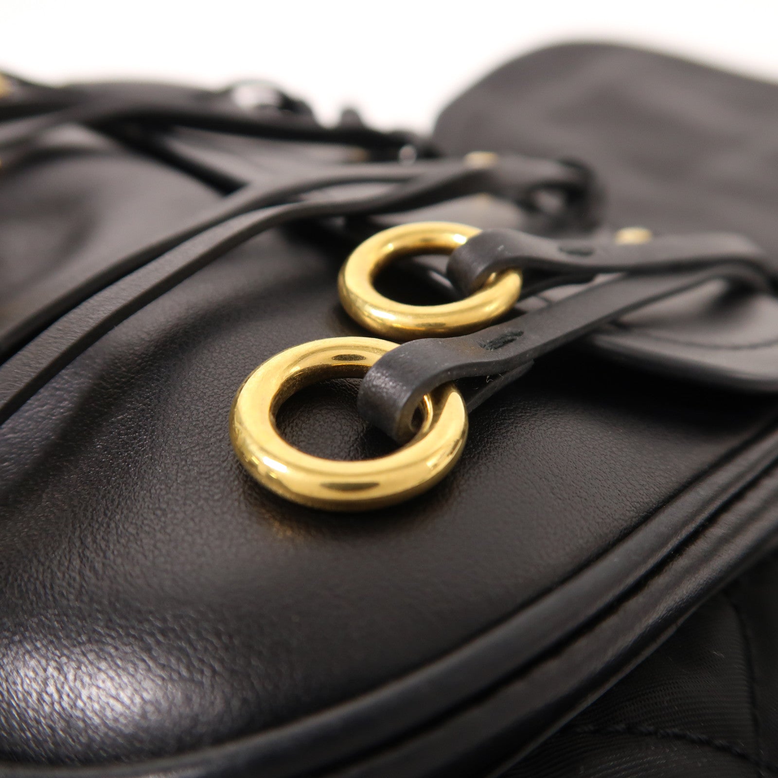 PRADA 尼龍/皮革Shoulder Bag金扣肩背袋