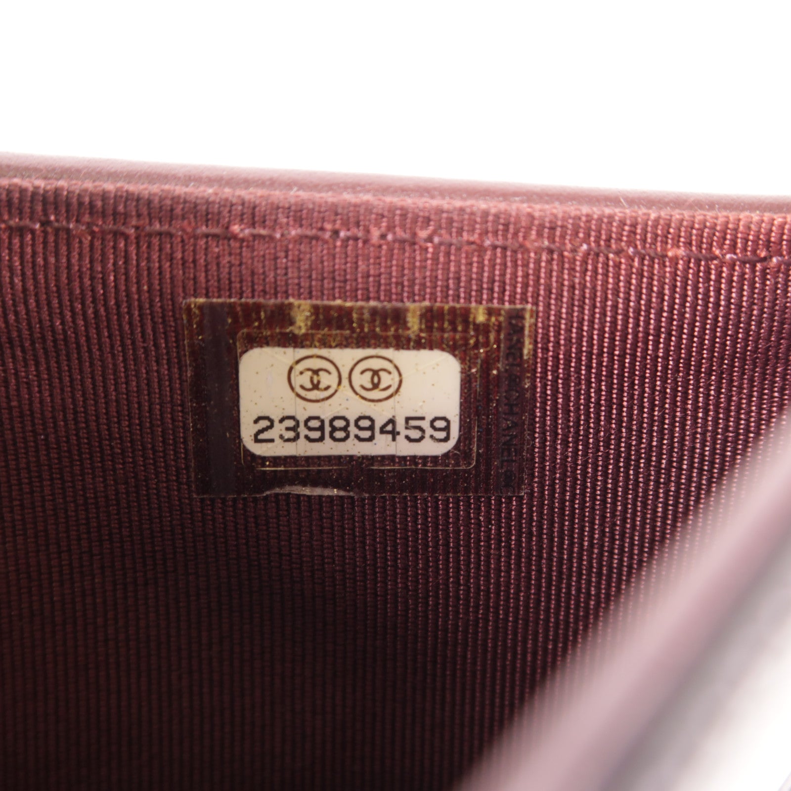 CHANEL 牛皮皮革Long Wallet銀扣長錢包
