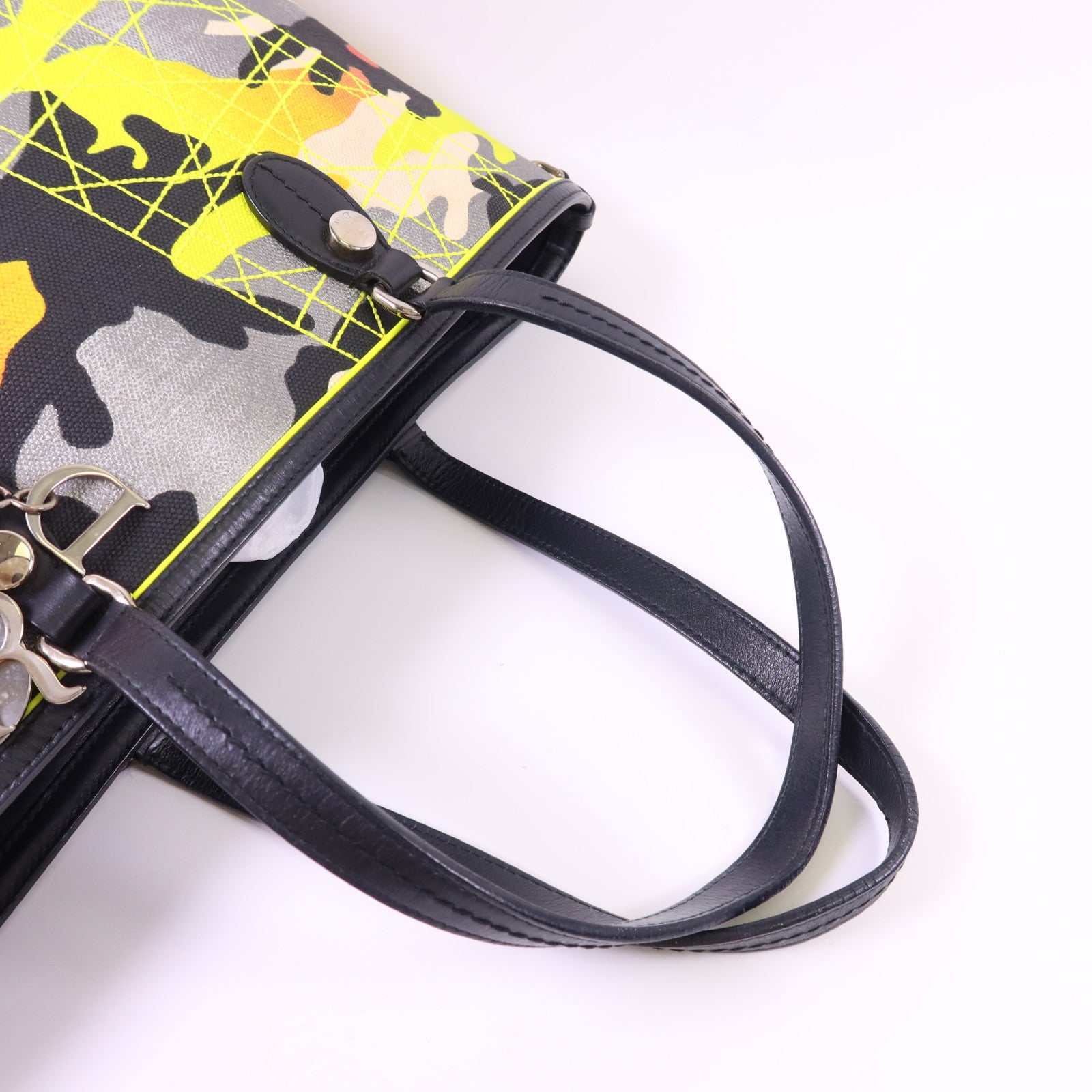 Dior 帆布Dior X Anselm Reyle銀扣肩背袋