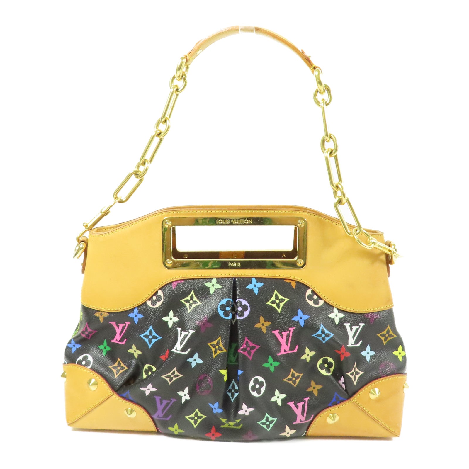 LOUIS VUITTON LV GHW Judy MM 2Way Shoulder Hand Bag M40256 Monogram Multicolore