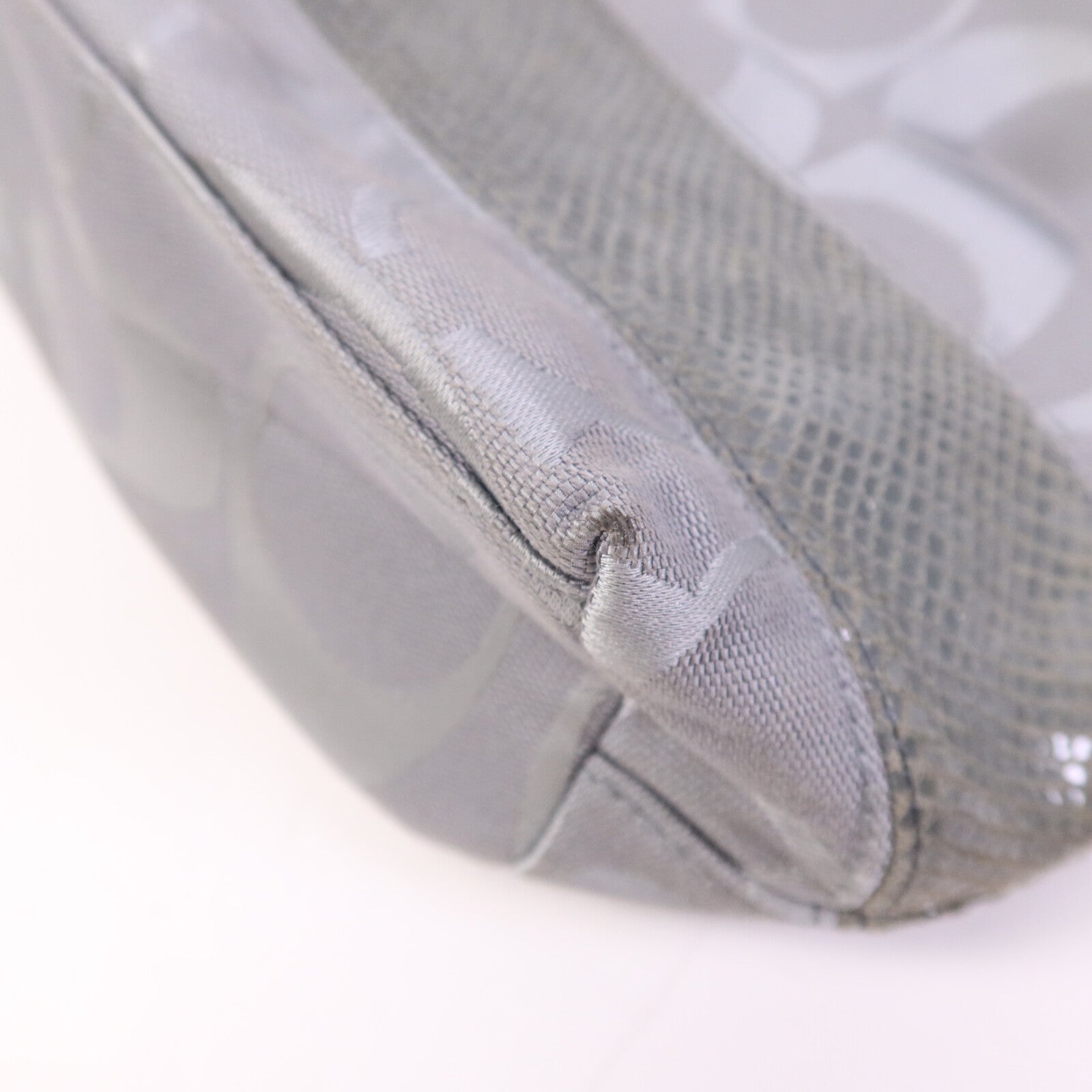COACH 【激減優惠】帆布Tote Bag銀扣肩背袋