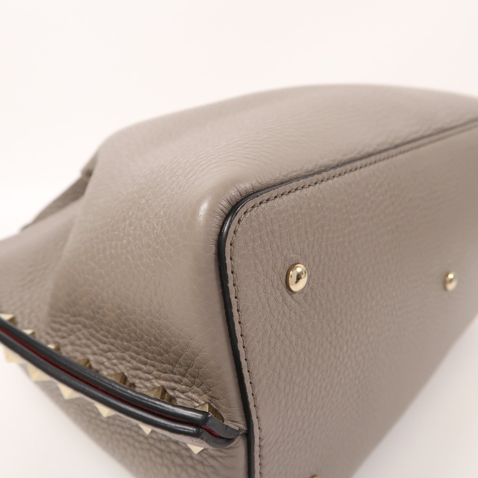 Valentino 牛皮皮革Rockstud金扣手挽肩背兩用袋