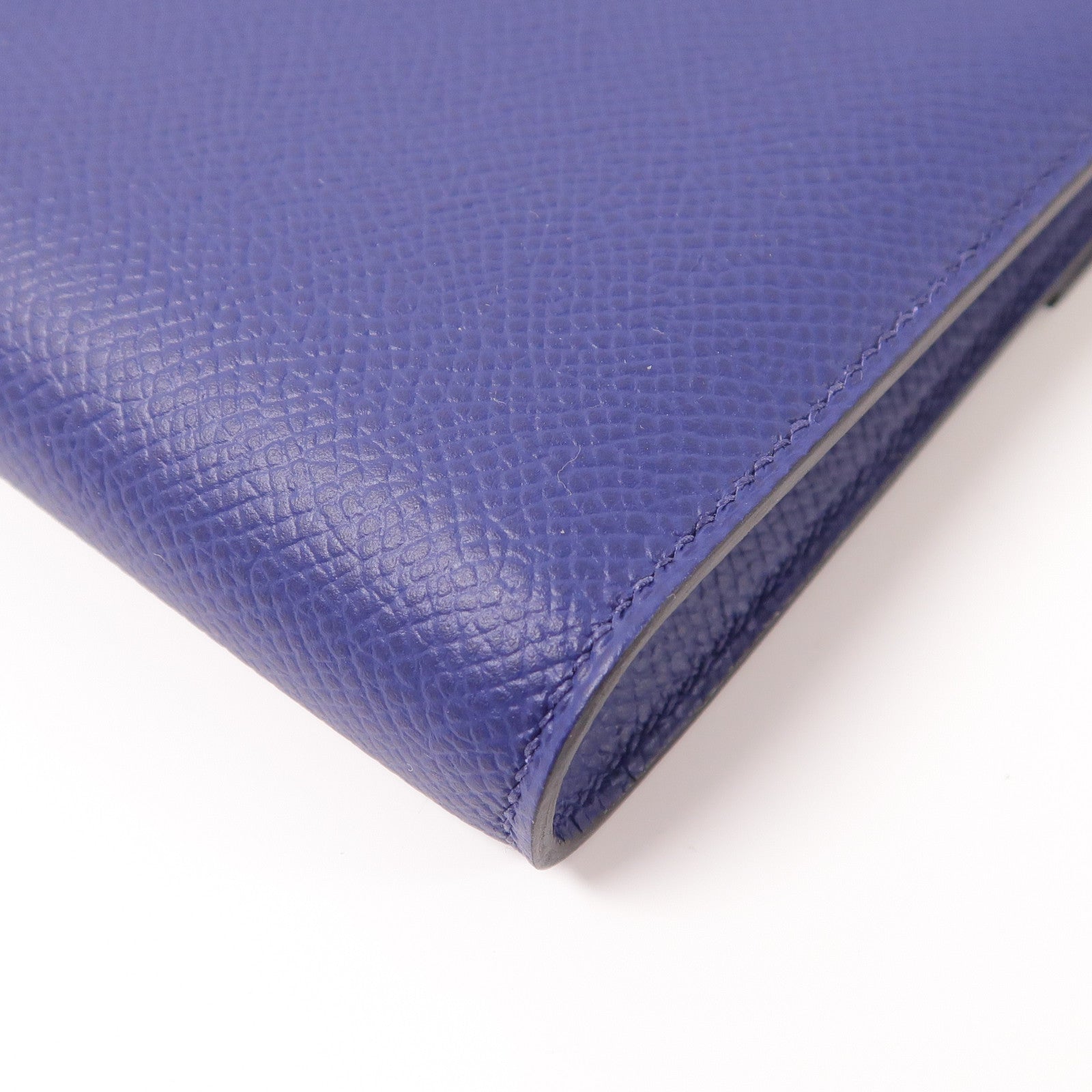HERMES Epsom皮革Clic 16金扣肩背袋73 Bleu Saphir