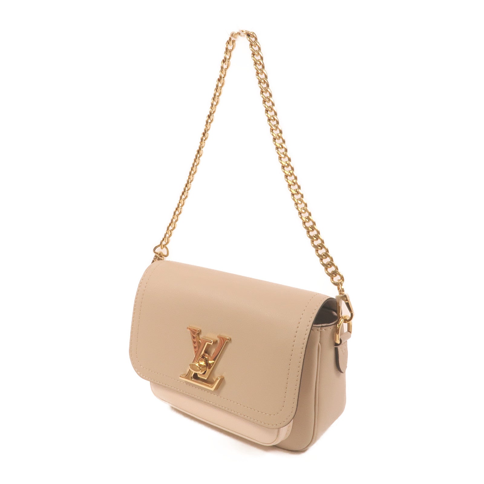 LOUIS VUITTON 牛皮皮革Lockme Tender金扣手挽肩背兩用袋