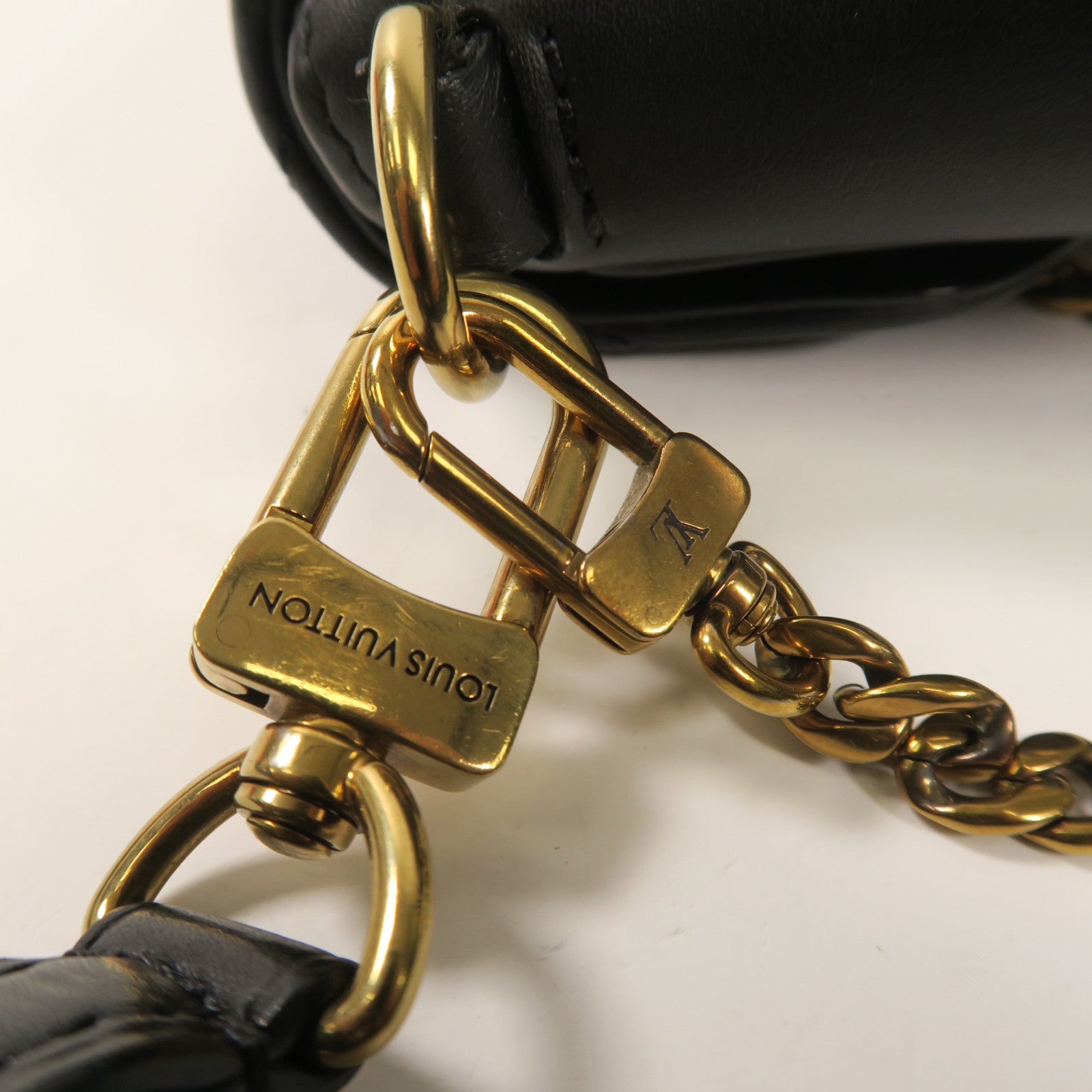 LOUIS VUITTON 牛皮皮革New Wave金扣手挽肩背兩用袋