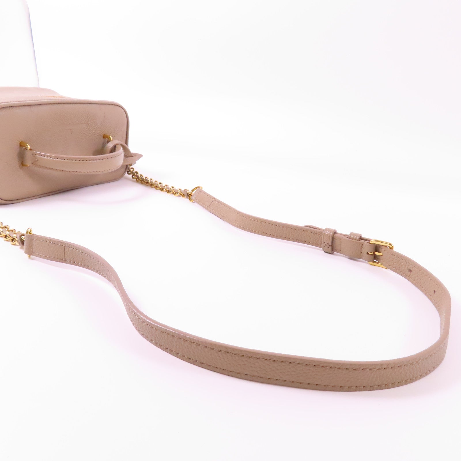 LOUIS VUITTON 【激減優惠】Monogram Empreinte Giant Vanity金扣手挽肩背兩用袋米色