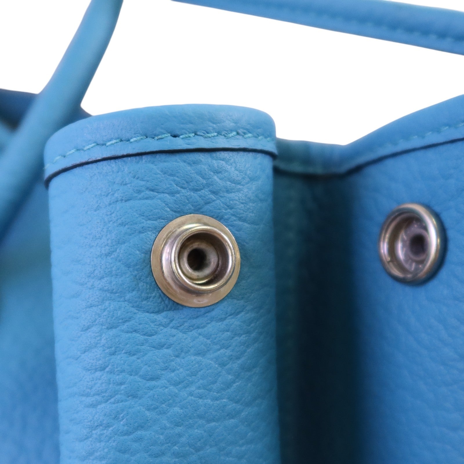 HERMES Negonda皮革GardenParty PM銀扣手挽袋