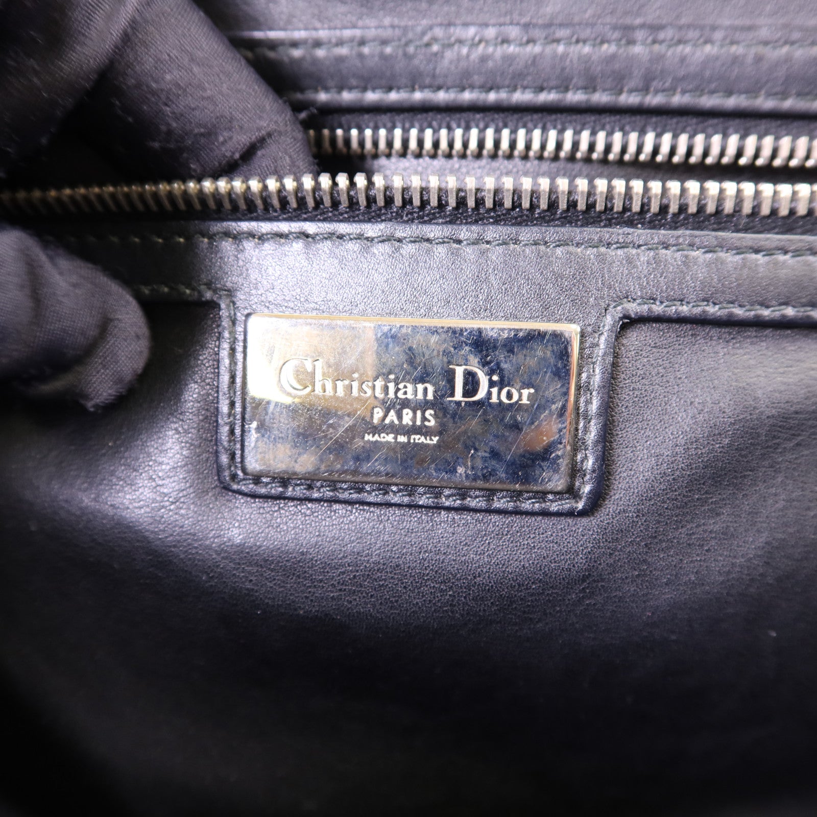 Dior 帆布Dior X Anselm Reyle銀扣肩背袋