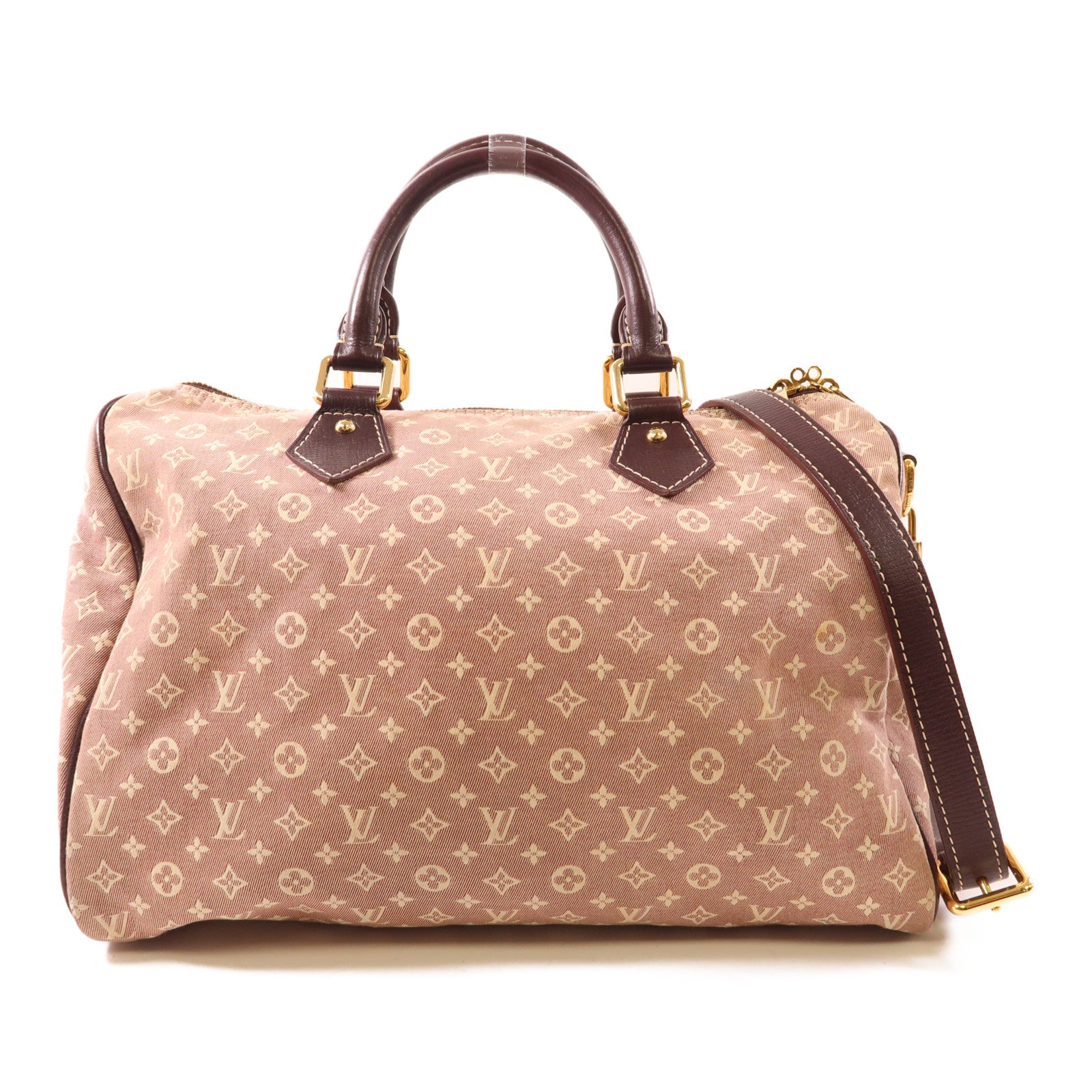 LOUIS VUITTON Monogram Idylle Speedy Bandouliere 30金扣手挽肩背兩用袋