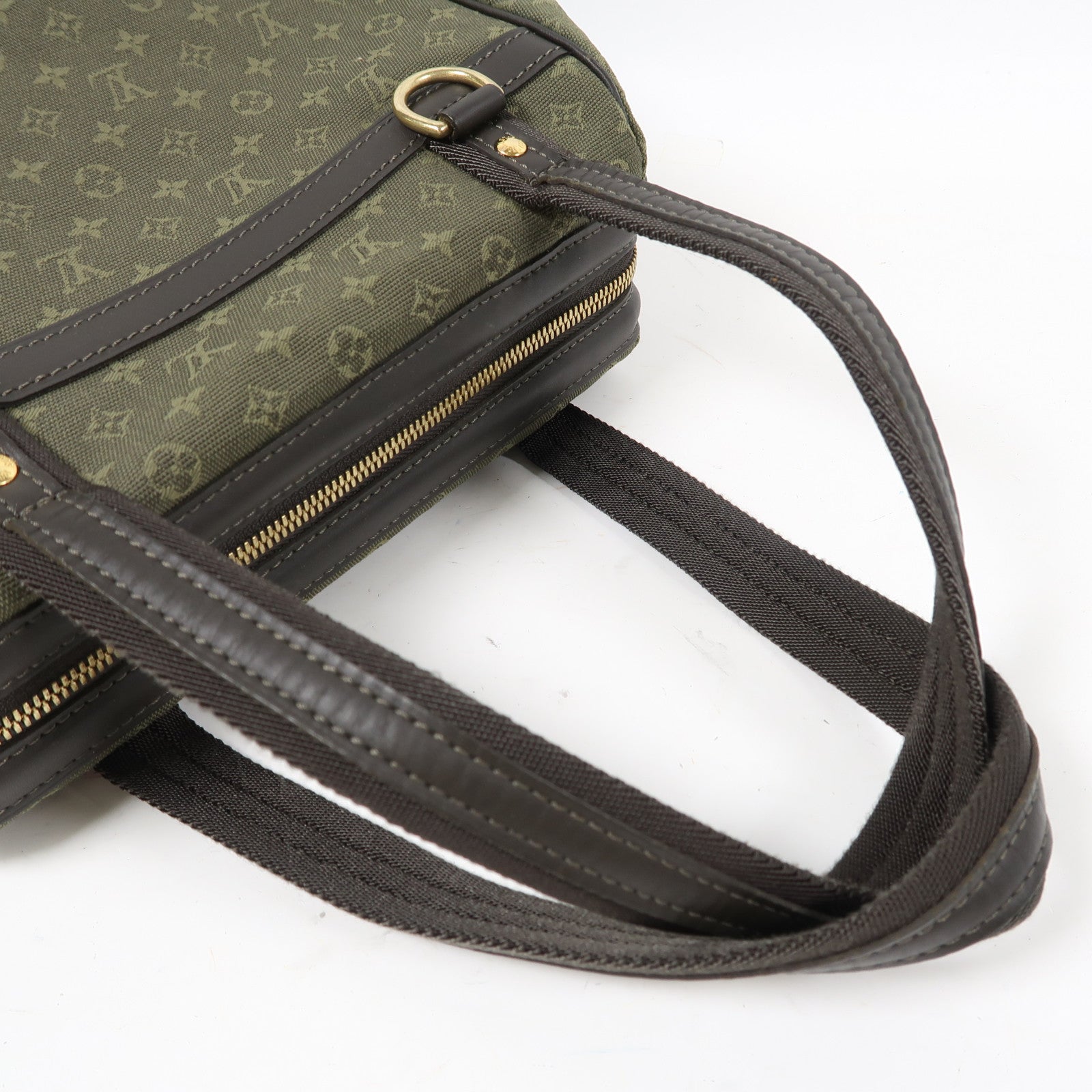 LOUIS VUITTON Monogram Mini Josephine PM金扣手挽袋綠色