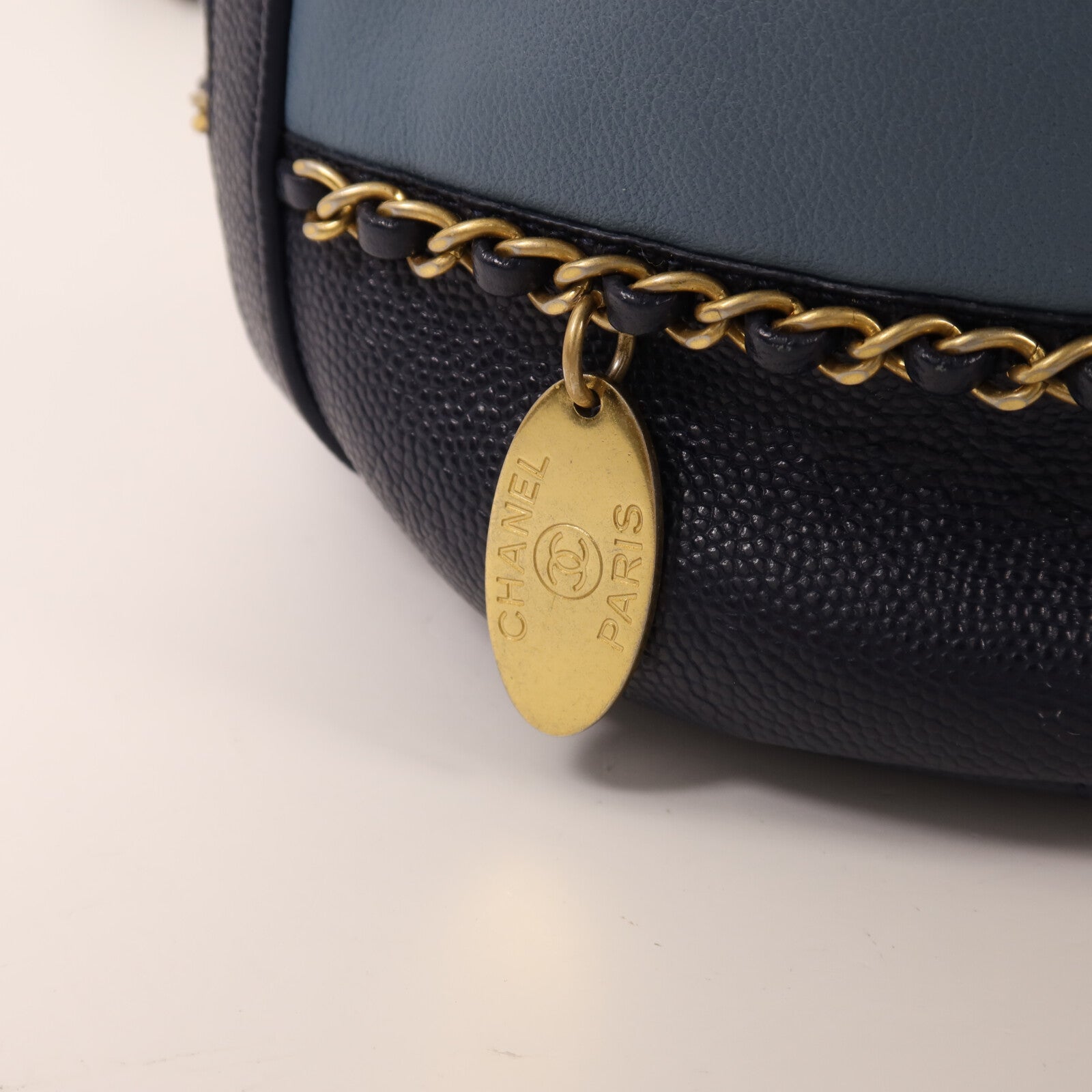 CHANEL 【激減優惠】羊皮皮革Chain Shoulder金扣鏈帶肩背袋