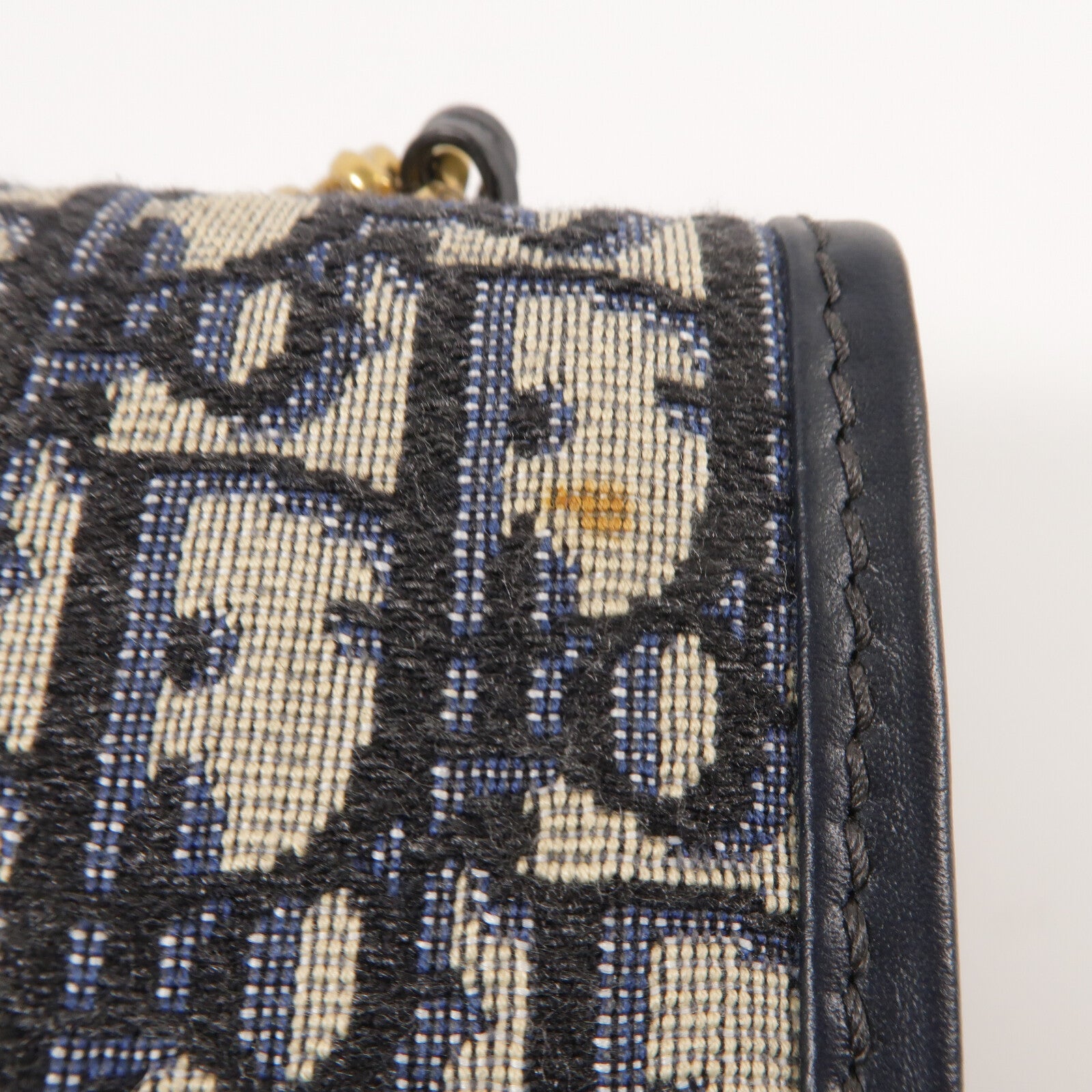 Dior 帆布Dioraddict Flap Bag鏈帶肩背袋